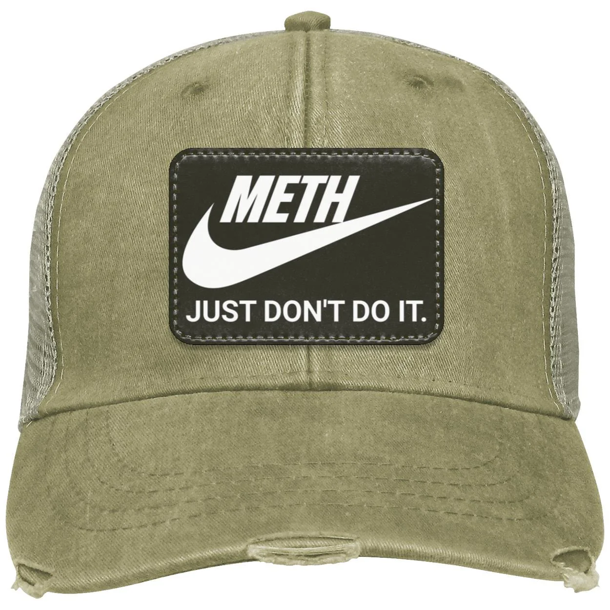 Recovery Distressed Ollie Cap | Inspiring Sobriety | Meth Just Don't Do It - Image 7