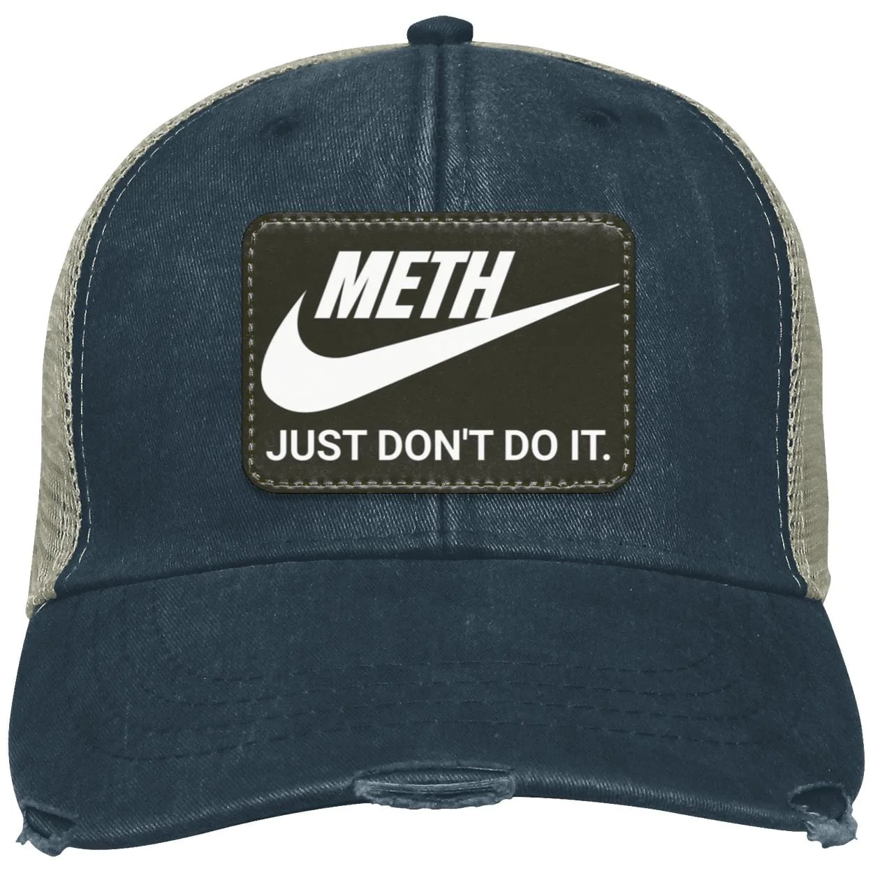 Recovery Distressed Ollie Cap | Inspiring Sobriety | Meth Just Don't Do It - Image 9