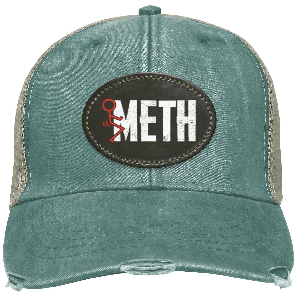 Recovery Distressed Snapback Hat | Inspiring Sobriety | F#CK Meth - Image 7