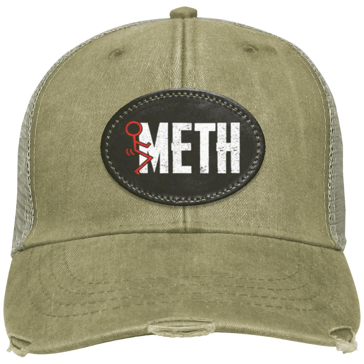 Recovery Distressed Snapback Hat | Inspiring Sobriety | F#CK Meth - Image 8