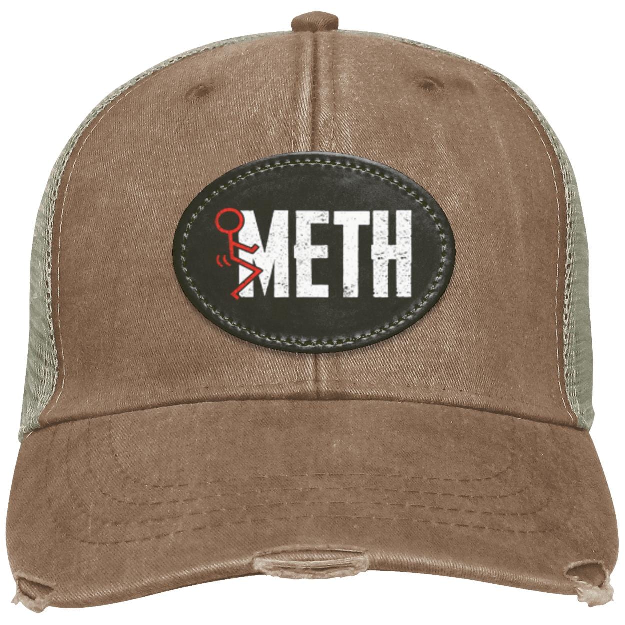 Recovery Distressed Snapback Hat | Inspiring Sobriety | F#CK Meth - Image 9