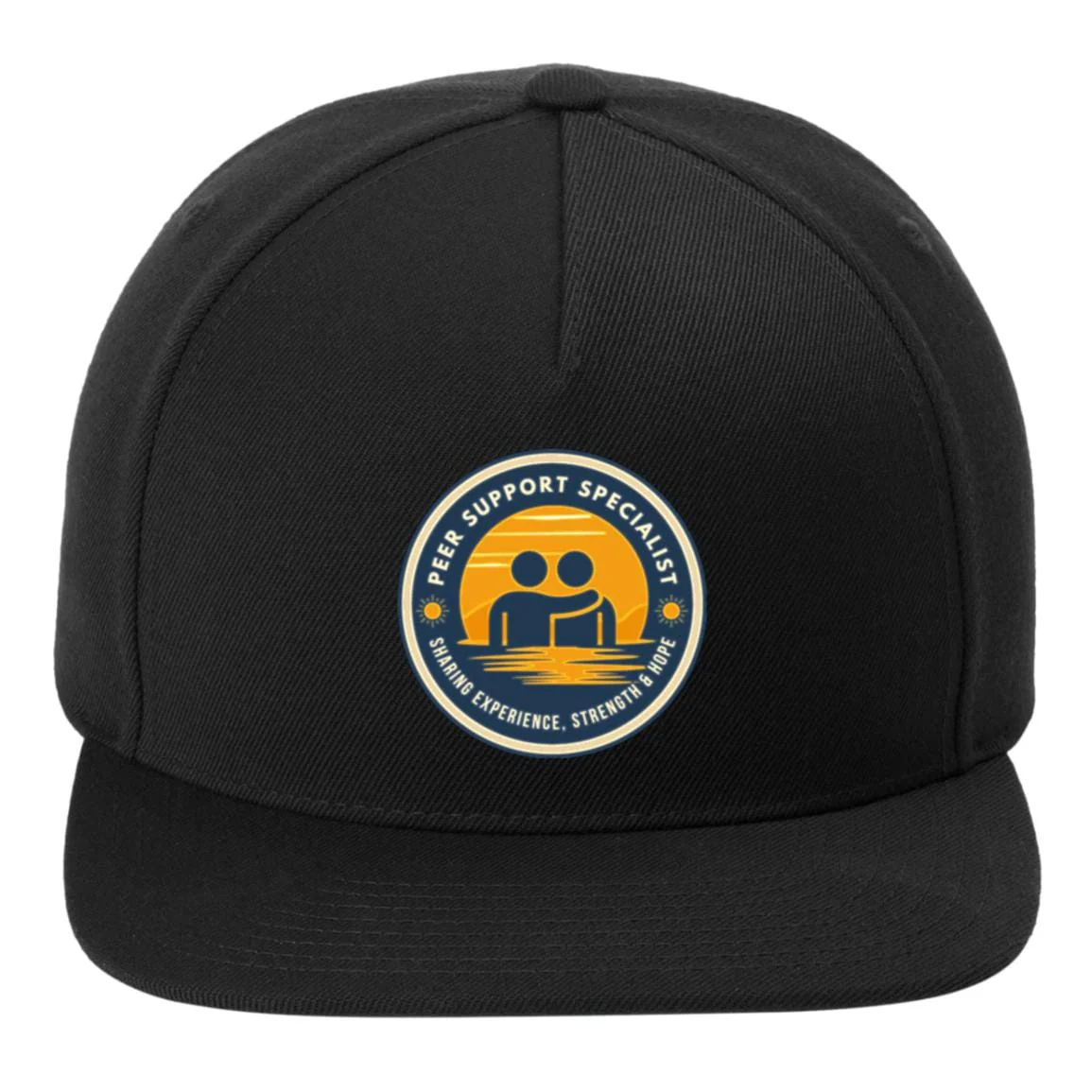 Recovery Flat Bill Snapback Hat | Inspiring Sobriety | Peer Support Specialist - Image 3