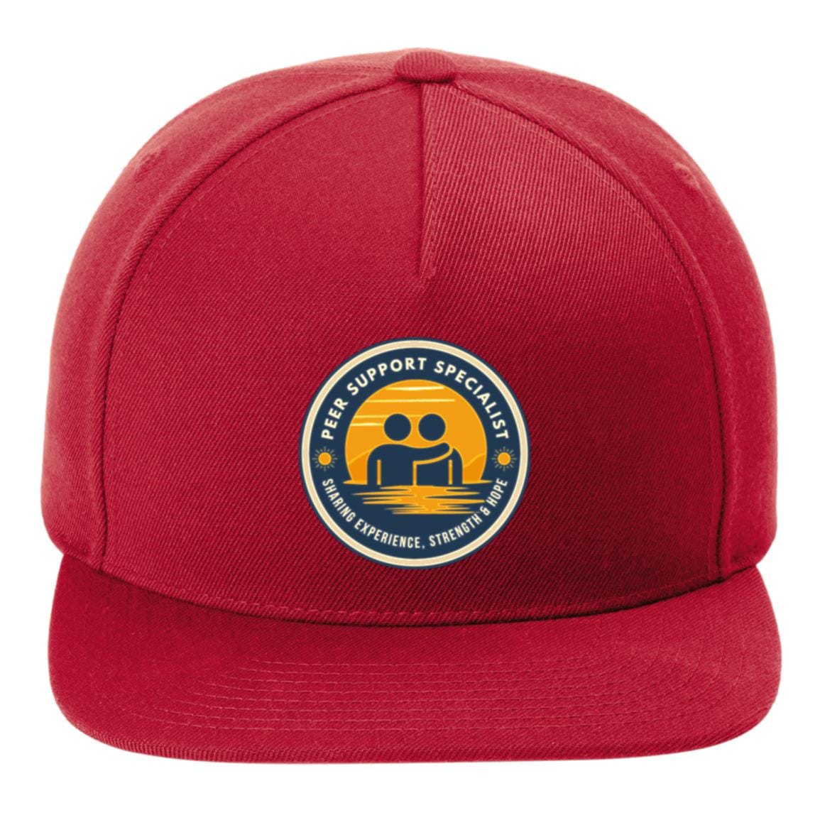 Recovery Flat Bill Snapback Hat | Inspiring Sobriety | Peer Support Specialist - Image 4