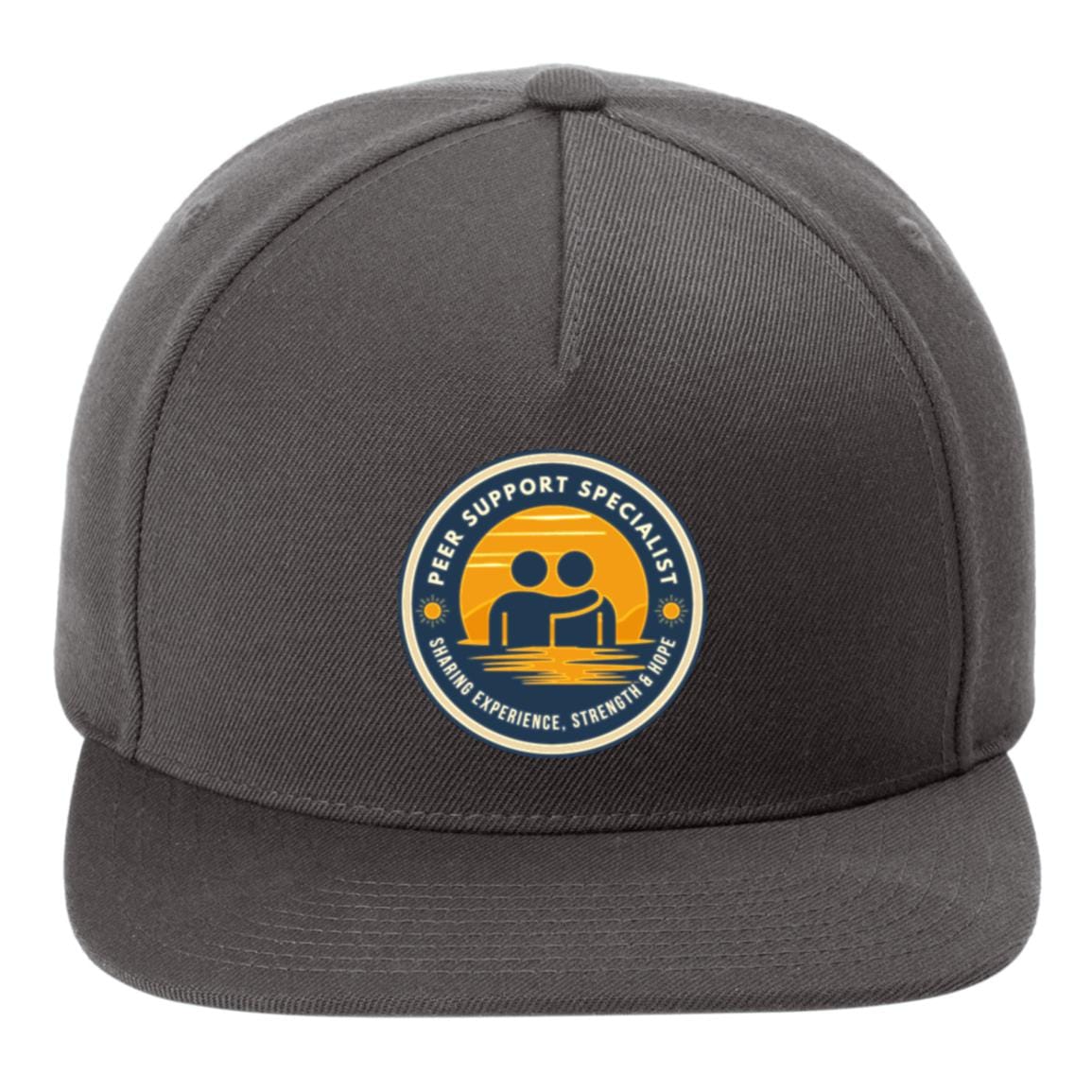Recovery Flat Bill Snapback Hat | Inspiring Sobriety | Peer Support Specialist - Image 5