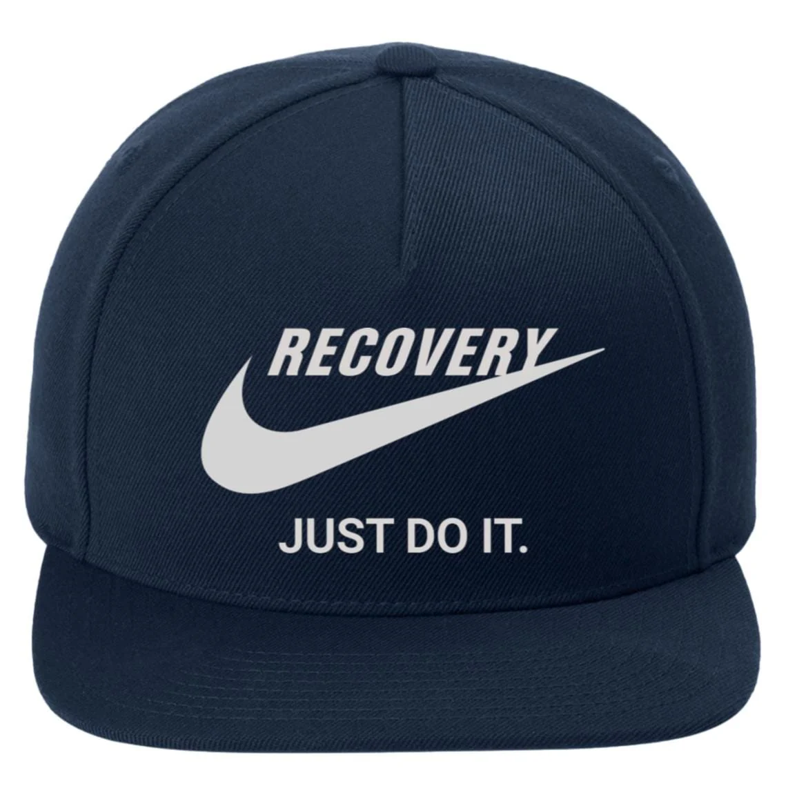 Recovery Flat Bill Snapback Hat | Inspiring Sobriety |   Recovery Just Do It - Image 5