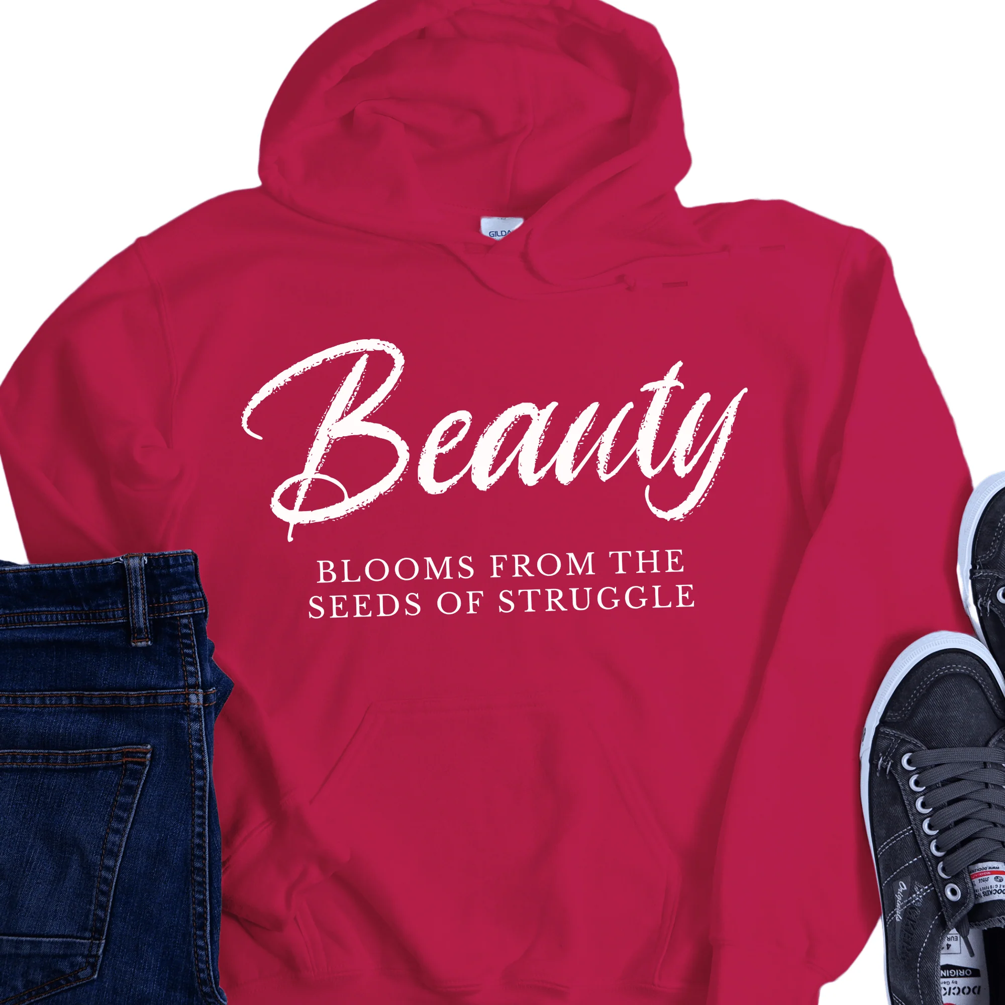 Recovery Hoodie | Inspiring Sobriety | Beauty Blooms From The Seeds of Struggle - Image 3