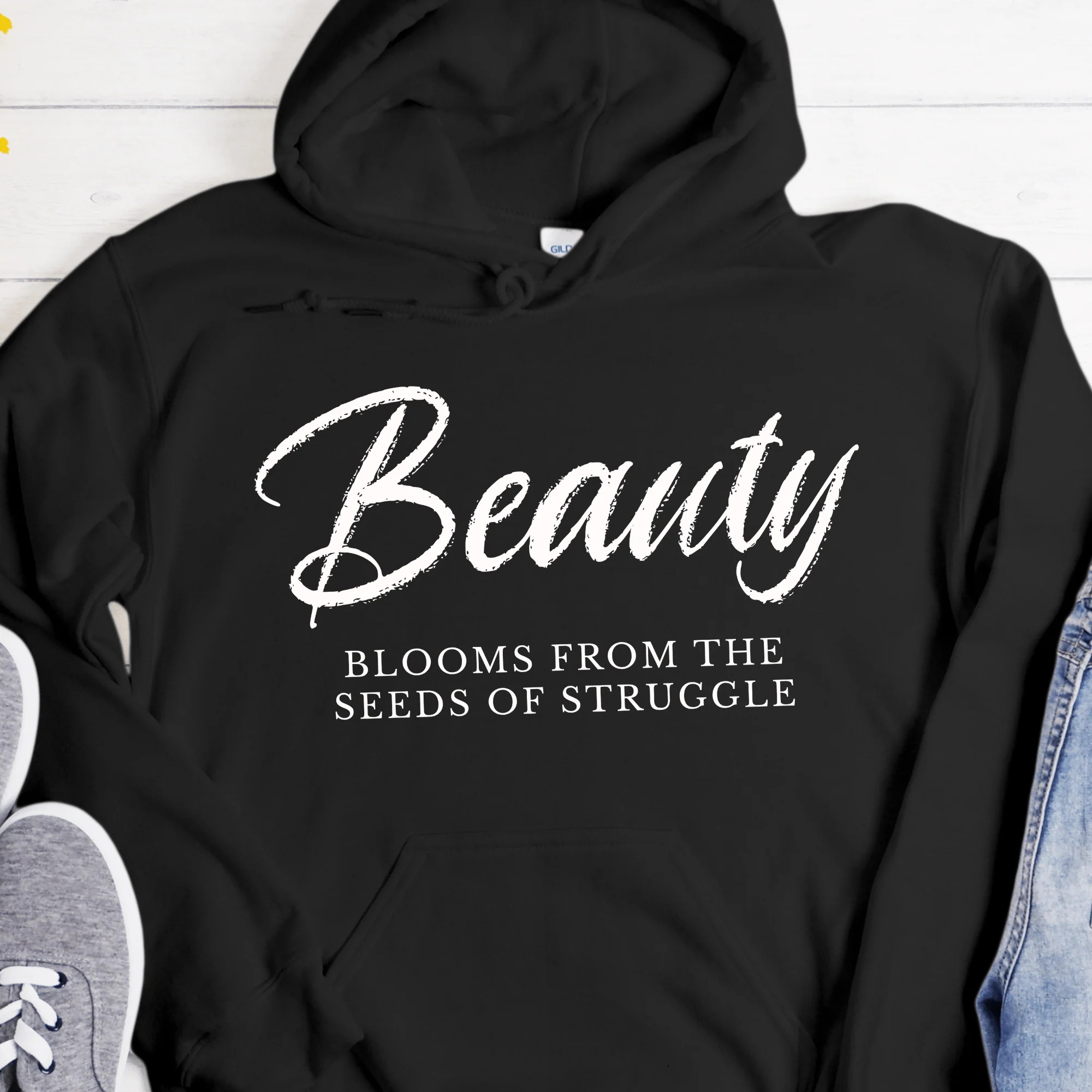 Recovery Hoodie | Inspiring Sobriety | Beauty Blooms From The Seeds of Struggle - Image 4
