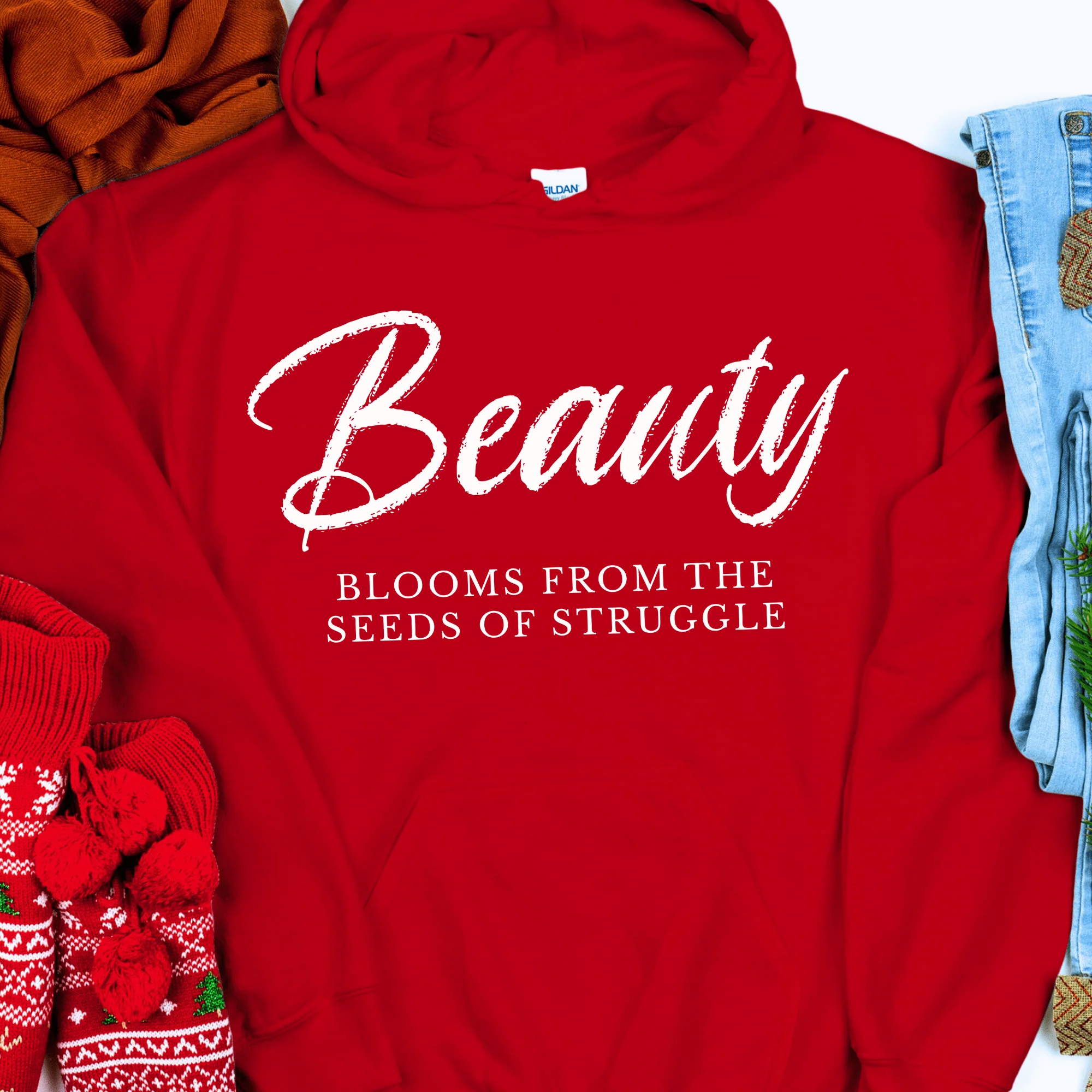 Recovery Hoodie | Inspiring Sobriety | Beauty Blooms From The Seeds of Struggle - Image 6