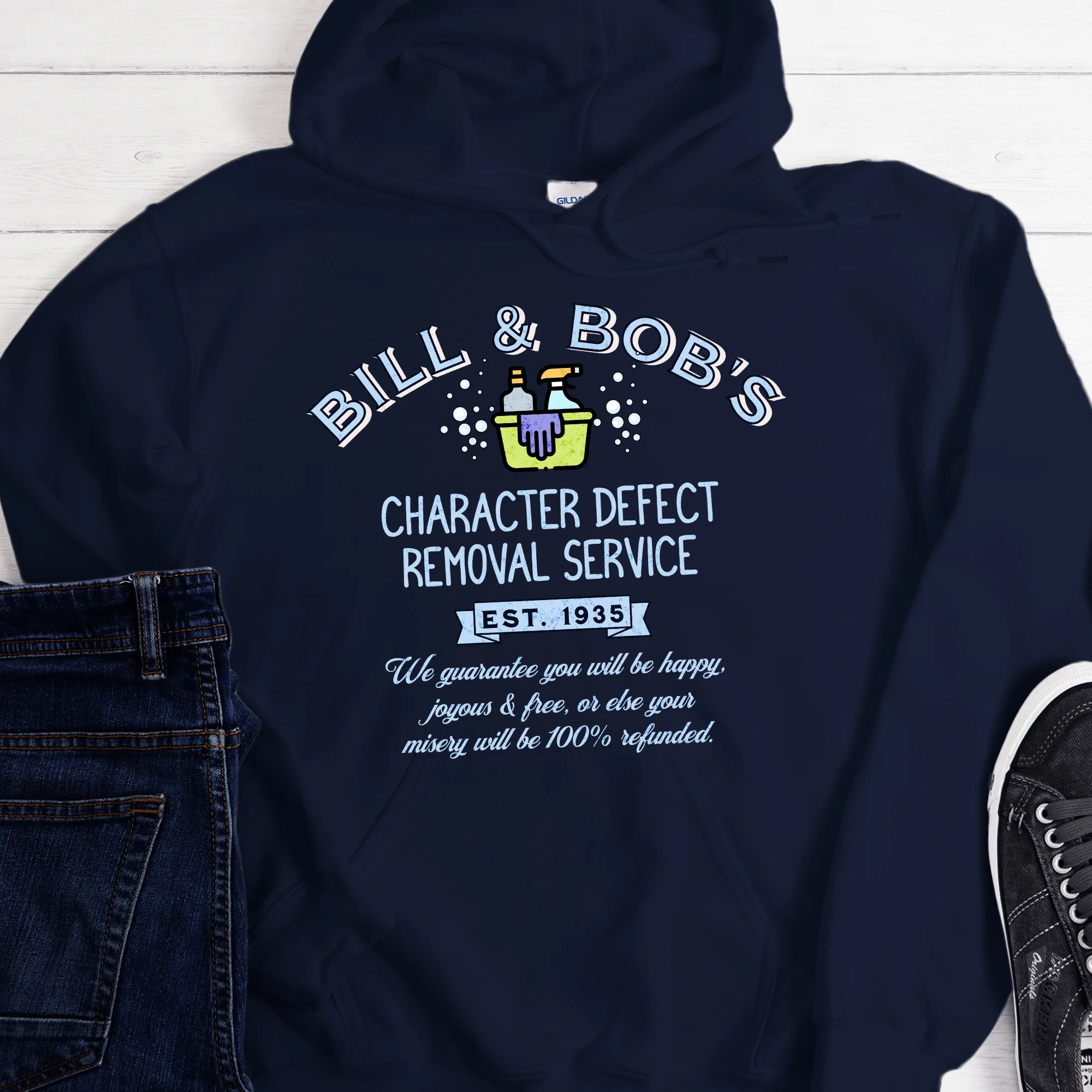Recovery Hoodie | Inspiring Sobriety | Bill & Bob's Character Defect Removal Service - Image 3