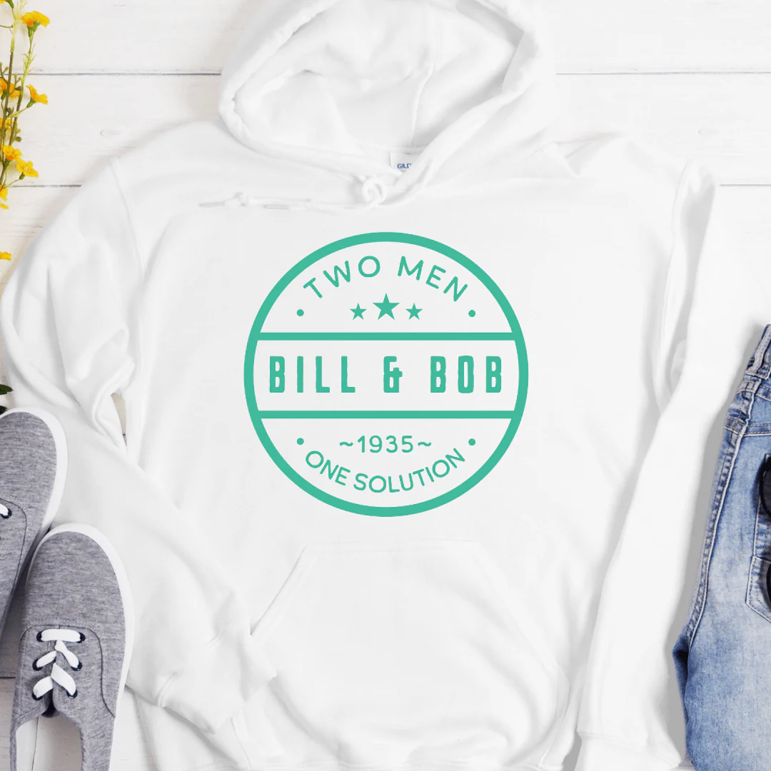 Recovery Hoodie | Inspiring Sobriety |  Bill & Bob - 2 Men, 1 Solution - Image 4