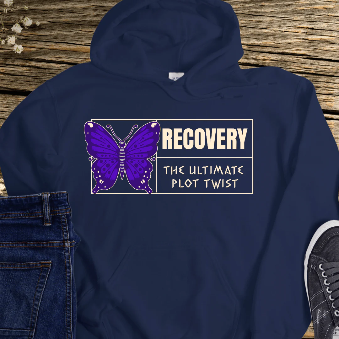 Recovery Hoodie | Inspiring Sobriety |  Recovery - The Ultimate Plot Twist - Image 4