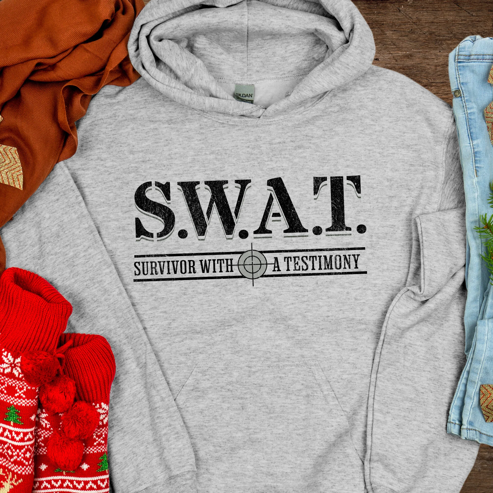 Recovery Hoodie | Inspiring Sobriety |  S.W.A.T. - Survivor With a Testimony - Image 7