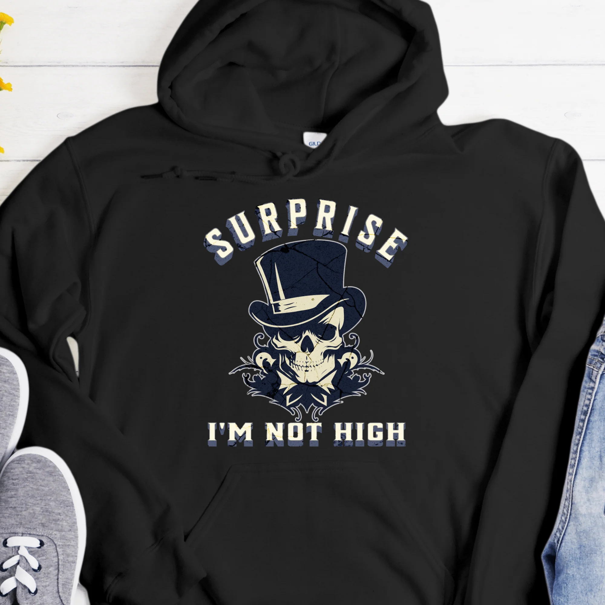 Recovery Hoodie | Inspiring Sobriety |  Surprise I'm Not High - Image 2