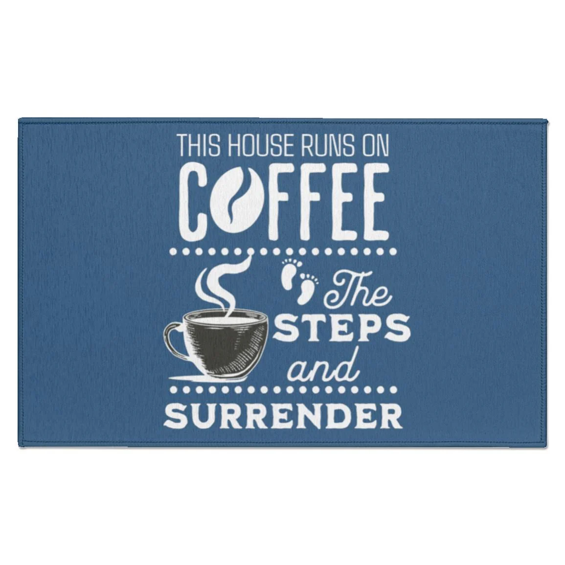 Recovery Indoor Doormat | Inspiring Sobriety |  This House Runs on Coffee, The Steps & Surrender - Image 7