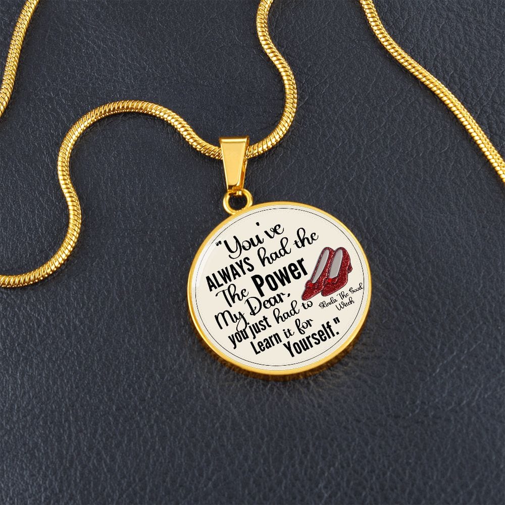 Custom Inspirational Necklace | Inspiring Sobriety | Glinda The Good Witch Quote - Image 7