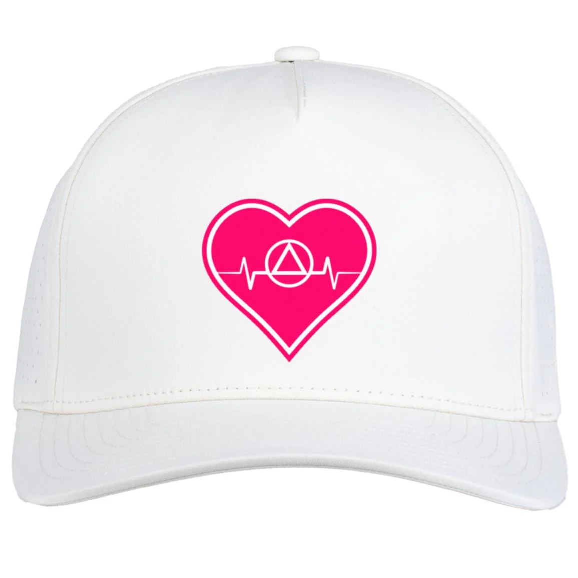 Recovery Snapback Hat | Inspiring Sobriety | AA Symbol Heartbeat - Image 11
