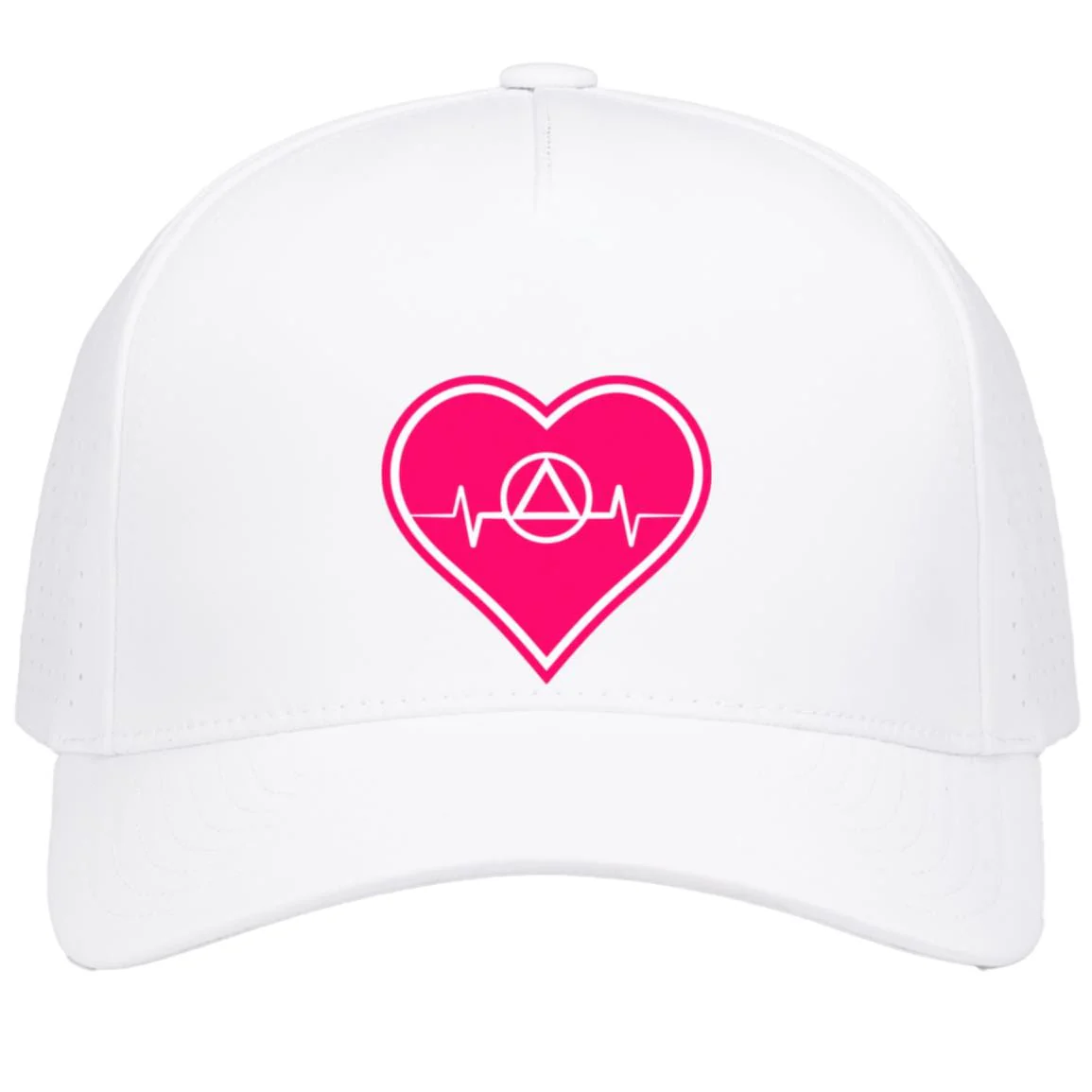 Recovery Snapback Hat | Inspiring Sobriety | AA Symbol Heartbeat - Image 12