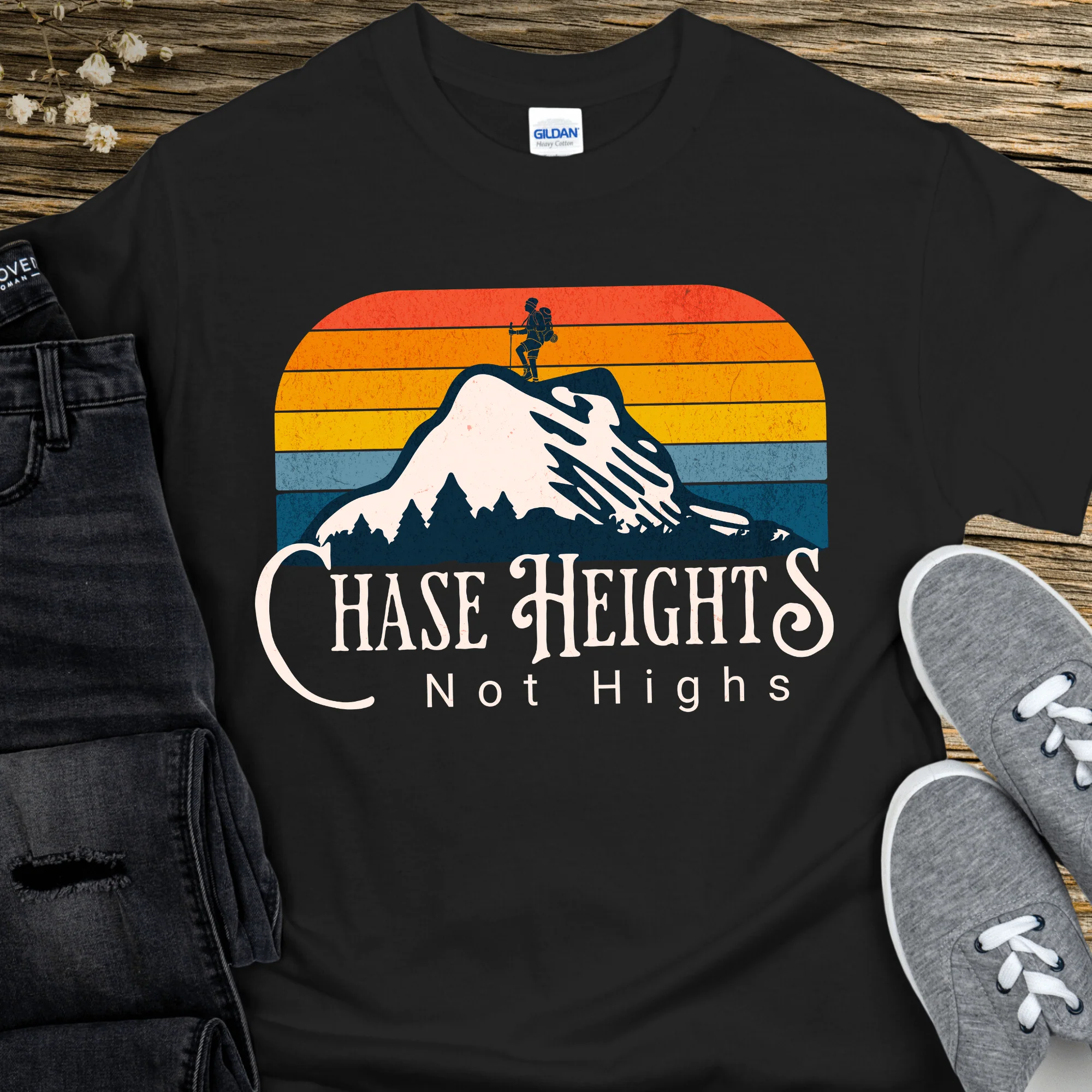Recovery T-Shirt | Inspiring Sobriety | Chase Heights, Not Highs - Image 3