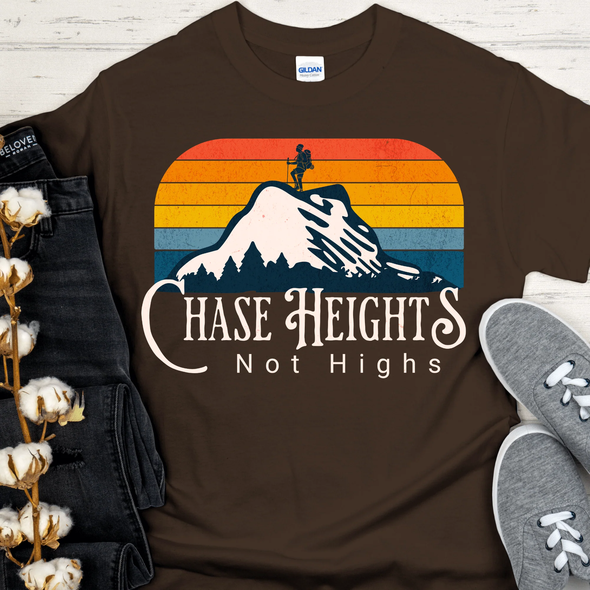 Recovery T-Shirt | Inspiring Sobriety | Chase Heights, Not Highs - Image 4
