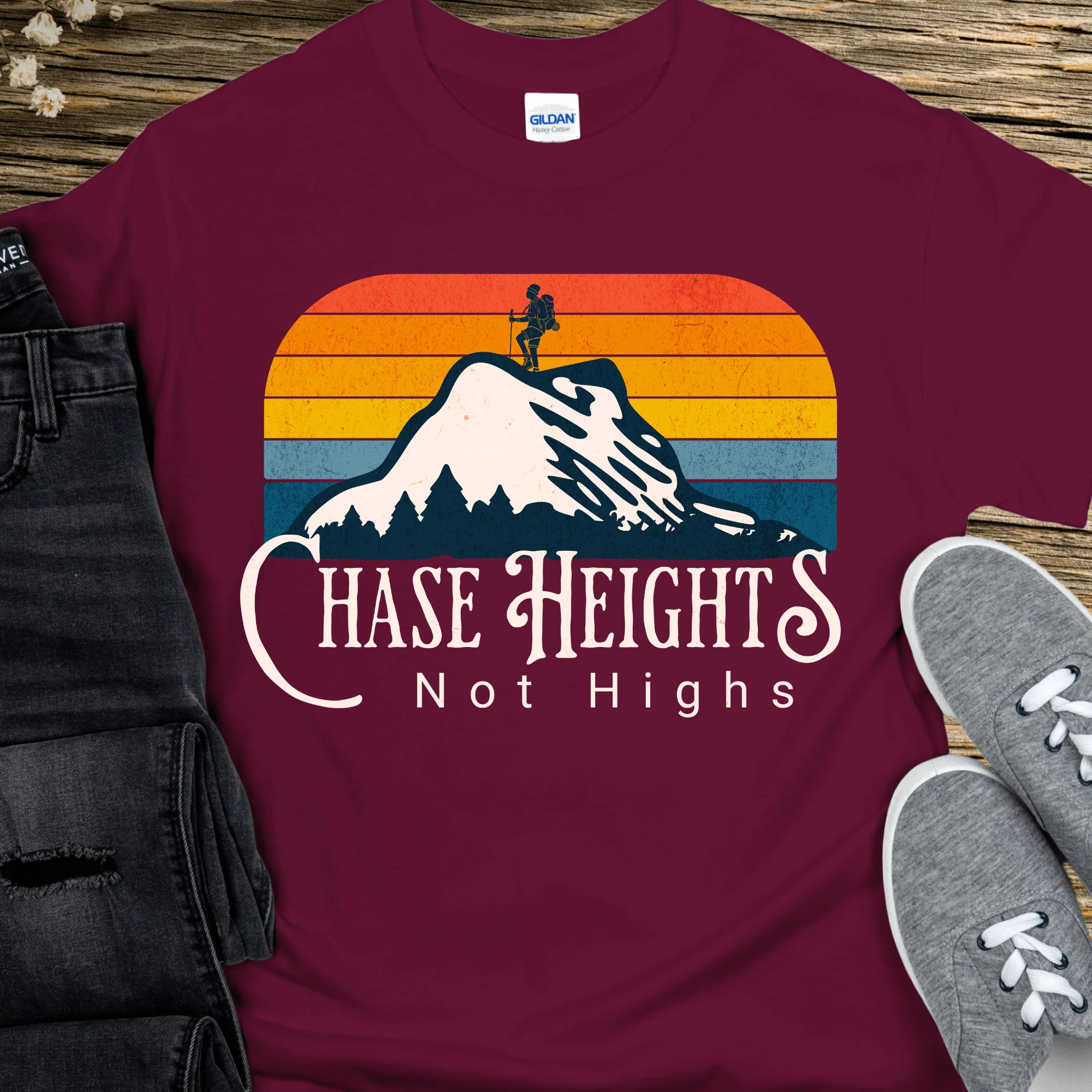 Recovery T-Shirt | Inspiring Sobriety | Chase Heights, Not Highs - Image 6