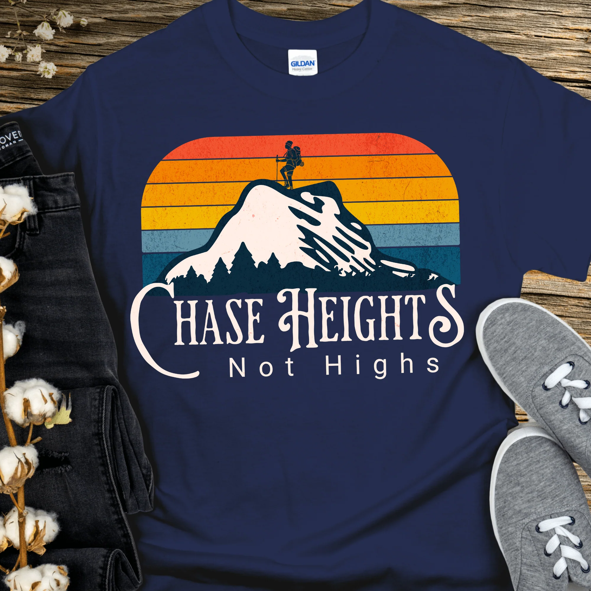 Recovery T-Shirt | Inspiring Sobriety | Chase Heights, Not Highs - Image 7