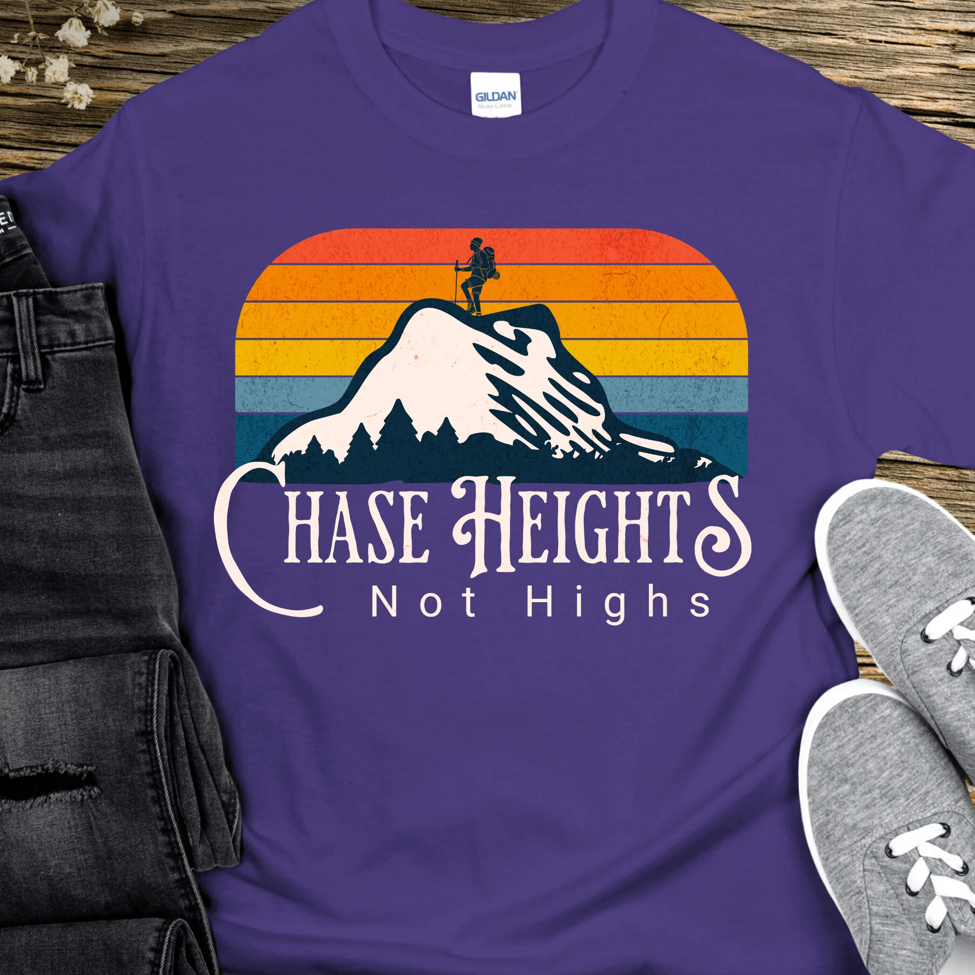 Recovery T-Shirt | Inspiring Sobriety | Chase Heights, Not Highs - Image 8