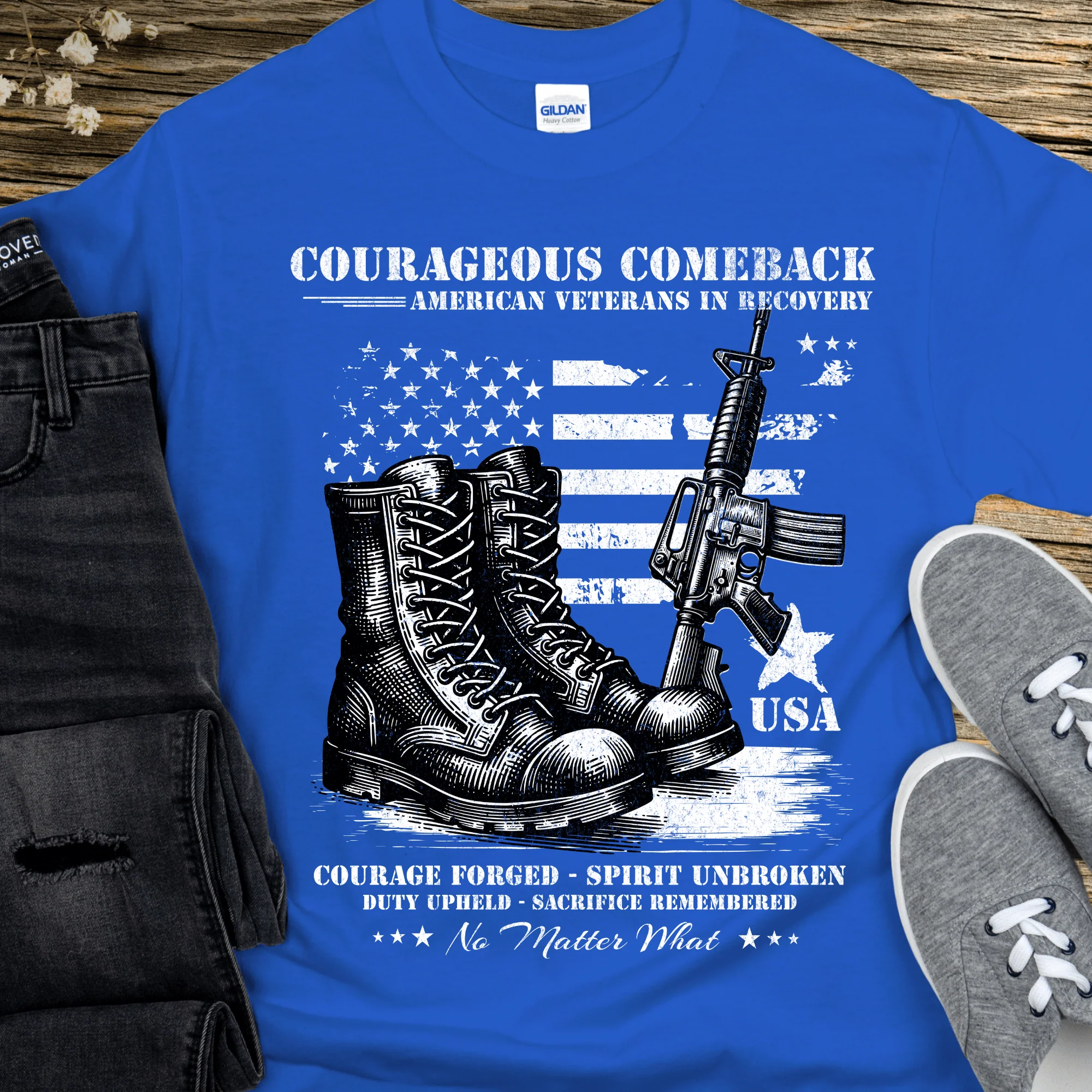 Recovery T-Shirt | Inspiring Sobriety | Courageous Comeback - Image 5