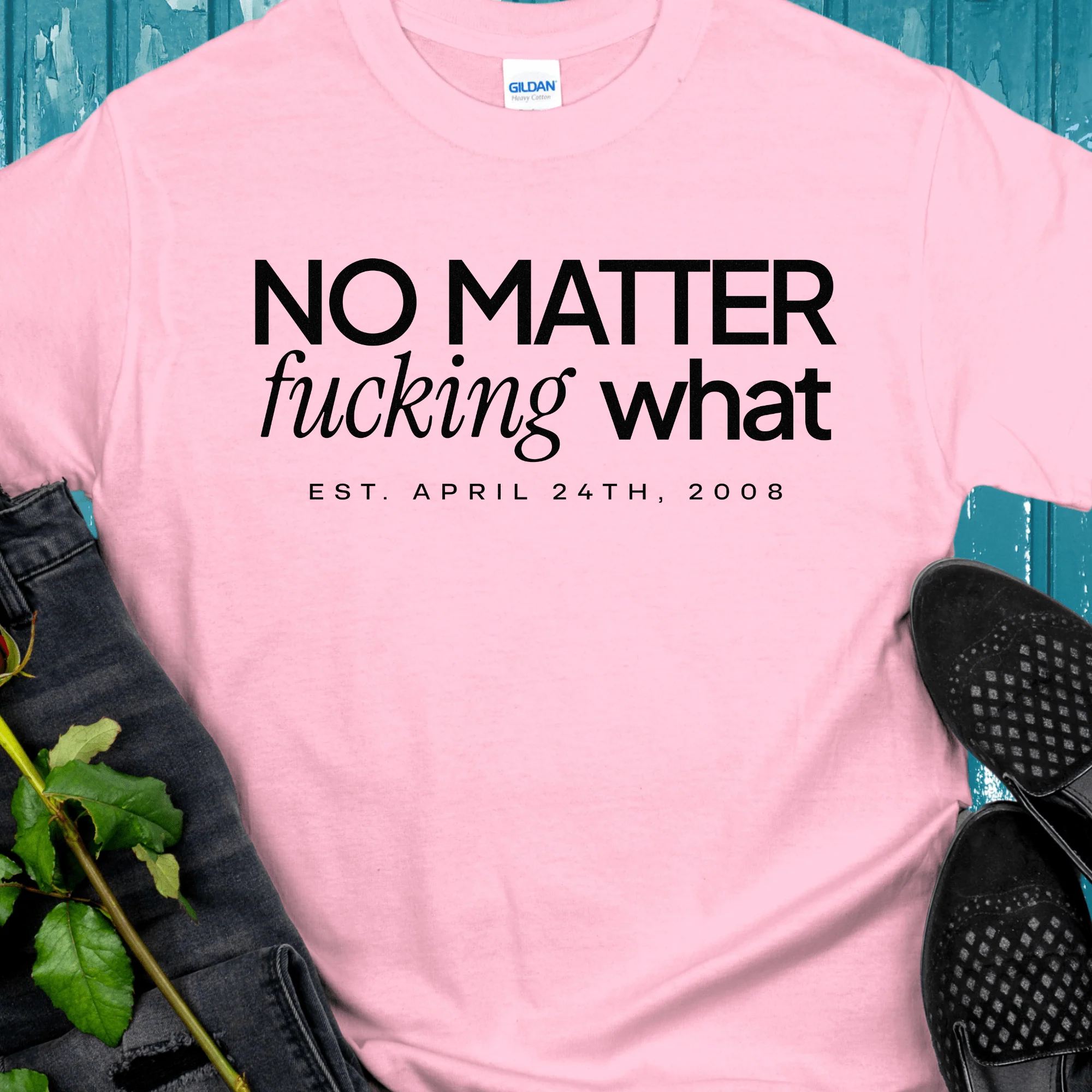 Custom Recovery T-Shirt | Inspiring Sobriety | No Matter Fricking What - Image 3