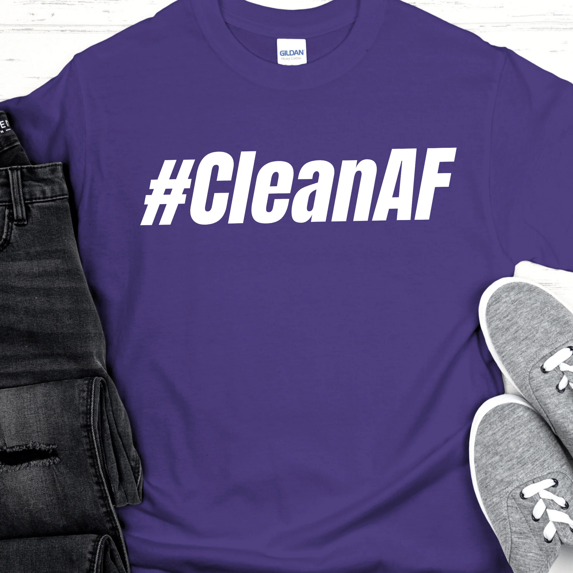 Recovery T-Shirt | Inspiring Sobriety |  #CleanAF - Image 10