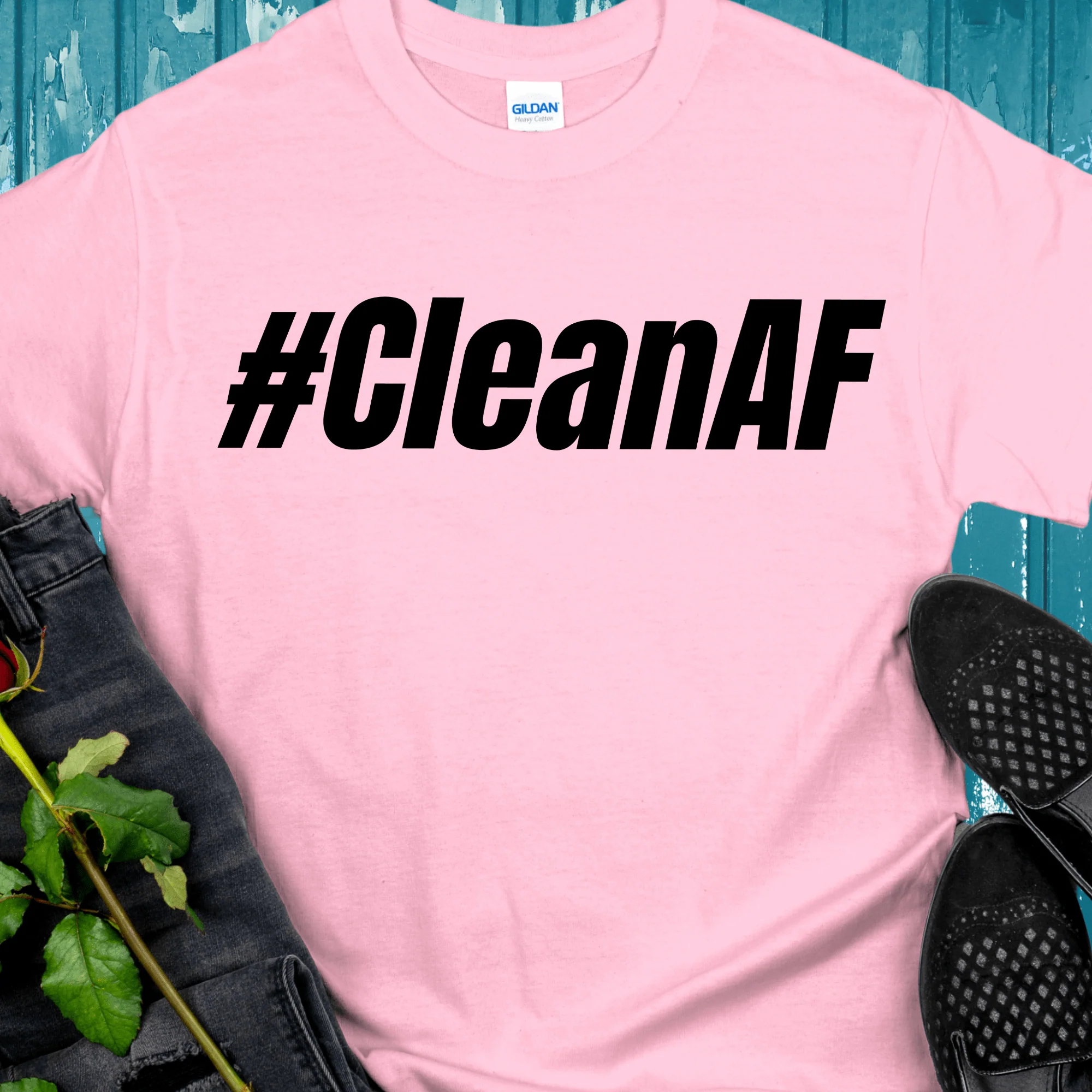 Recovery T-Shirt | Inspiring Sobriety |  #CleanAF - Image 4