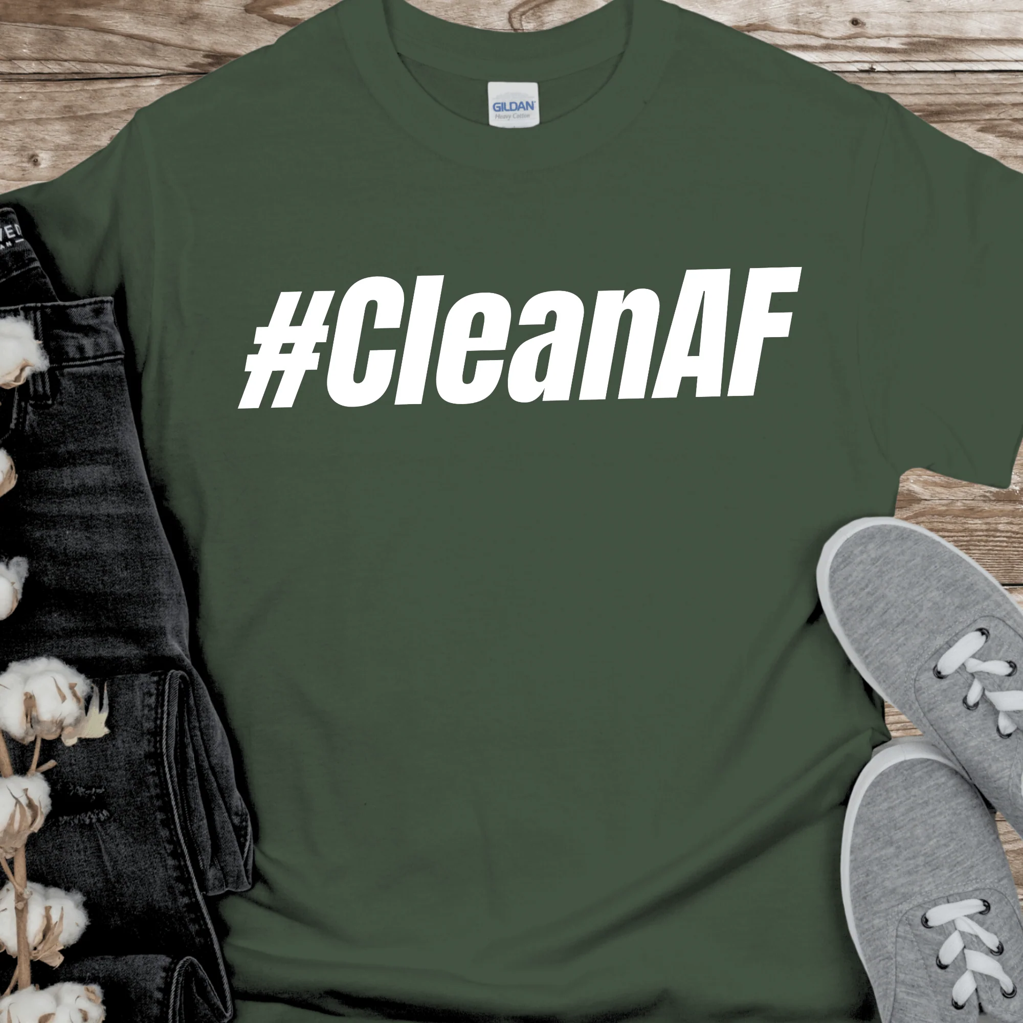 Recovery T-Shirt | Inspiring Sobriety |  #CleanAF - Image 5
