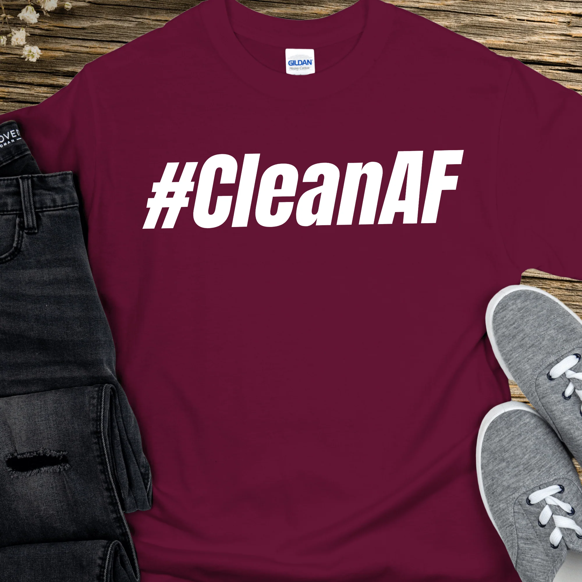 Recovery T-Shirt | Inspiring Sobriety |  #CleanAF - Image 9
