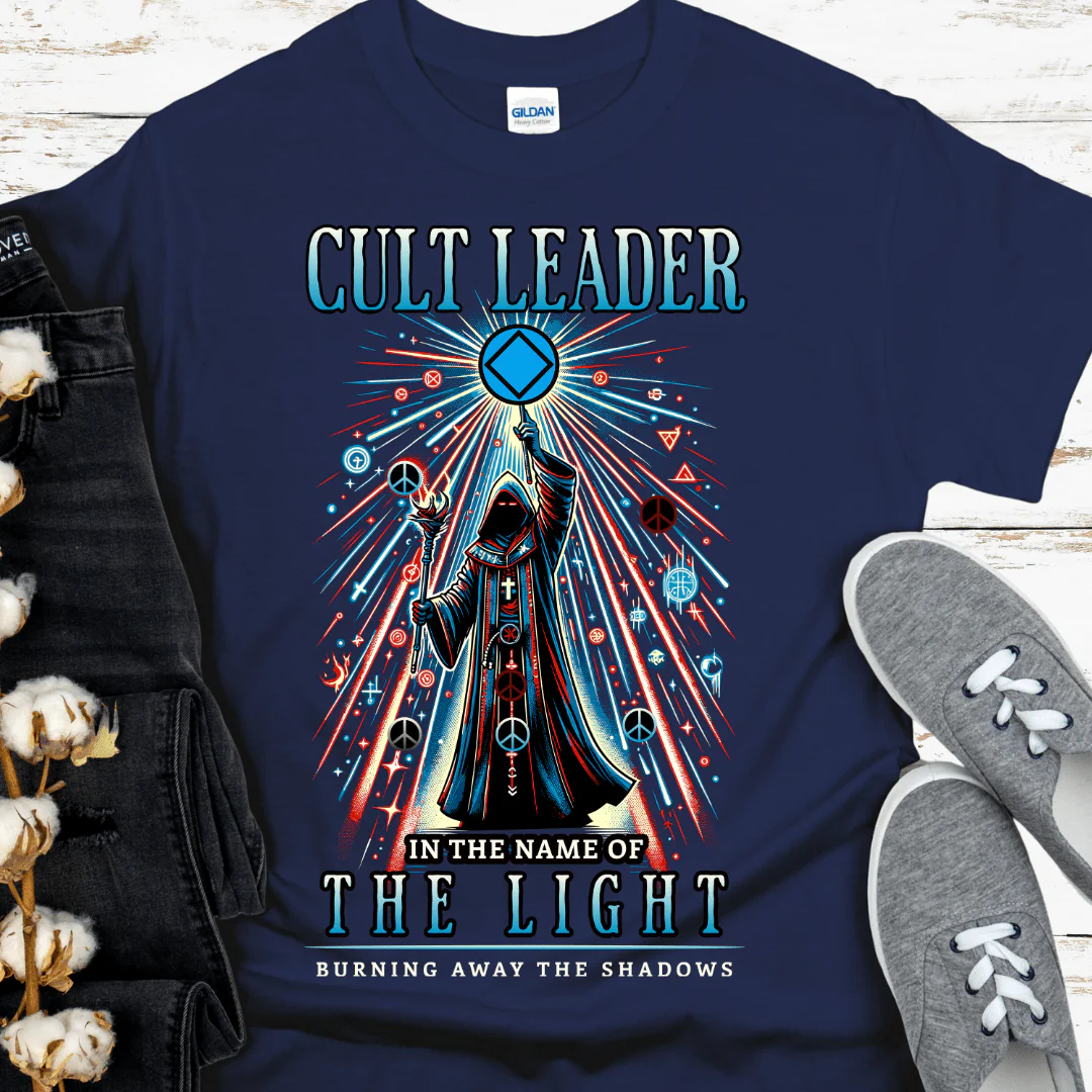 Recovery T-Shirt | Inspiring Sobriety |  Cult Leader (NA Symbol) - Image 3
