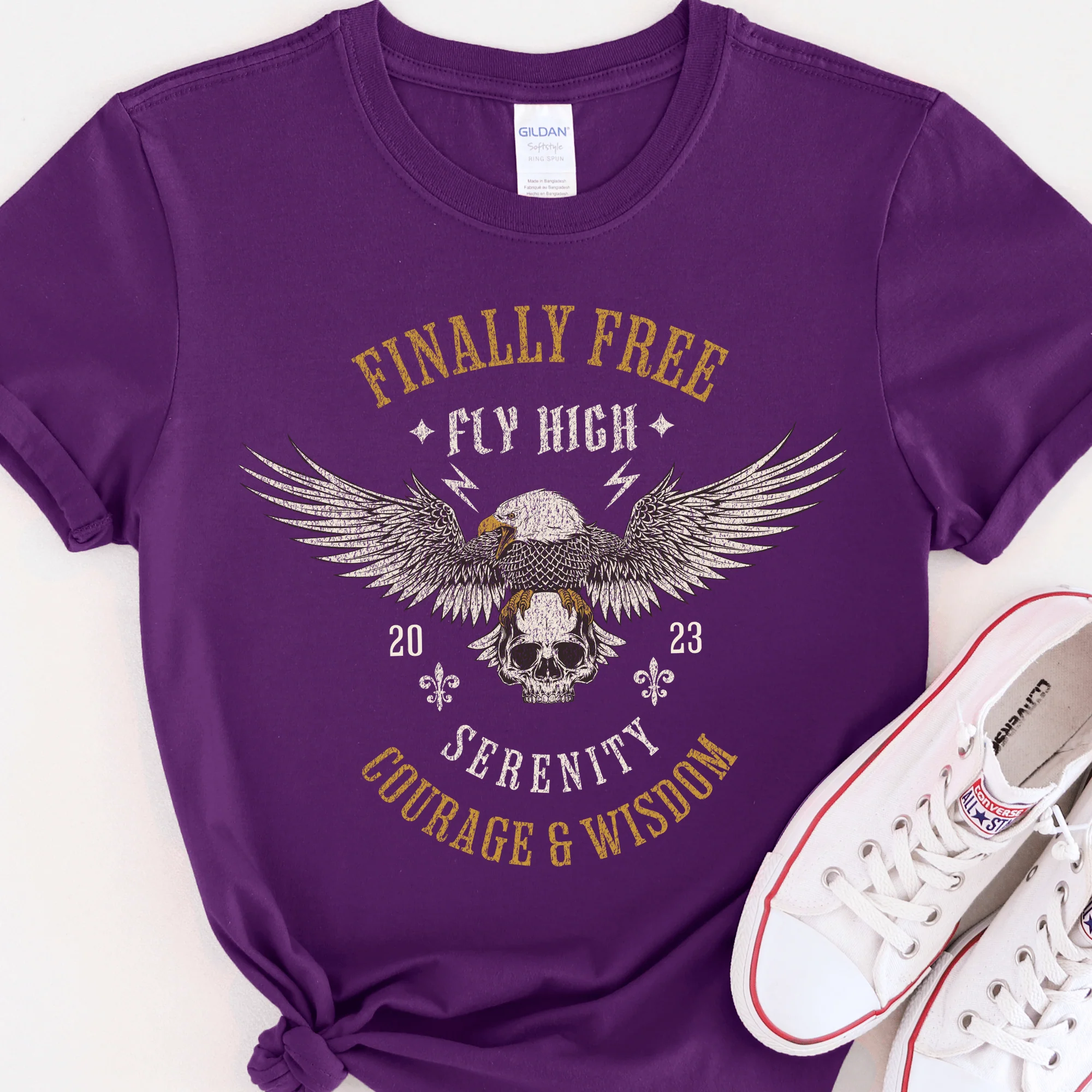 Custom Recovery T-Shirt | Inspiring Sobriety |  Finally Free - Image 6