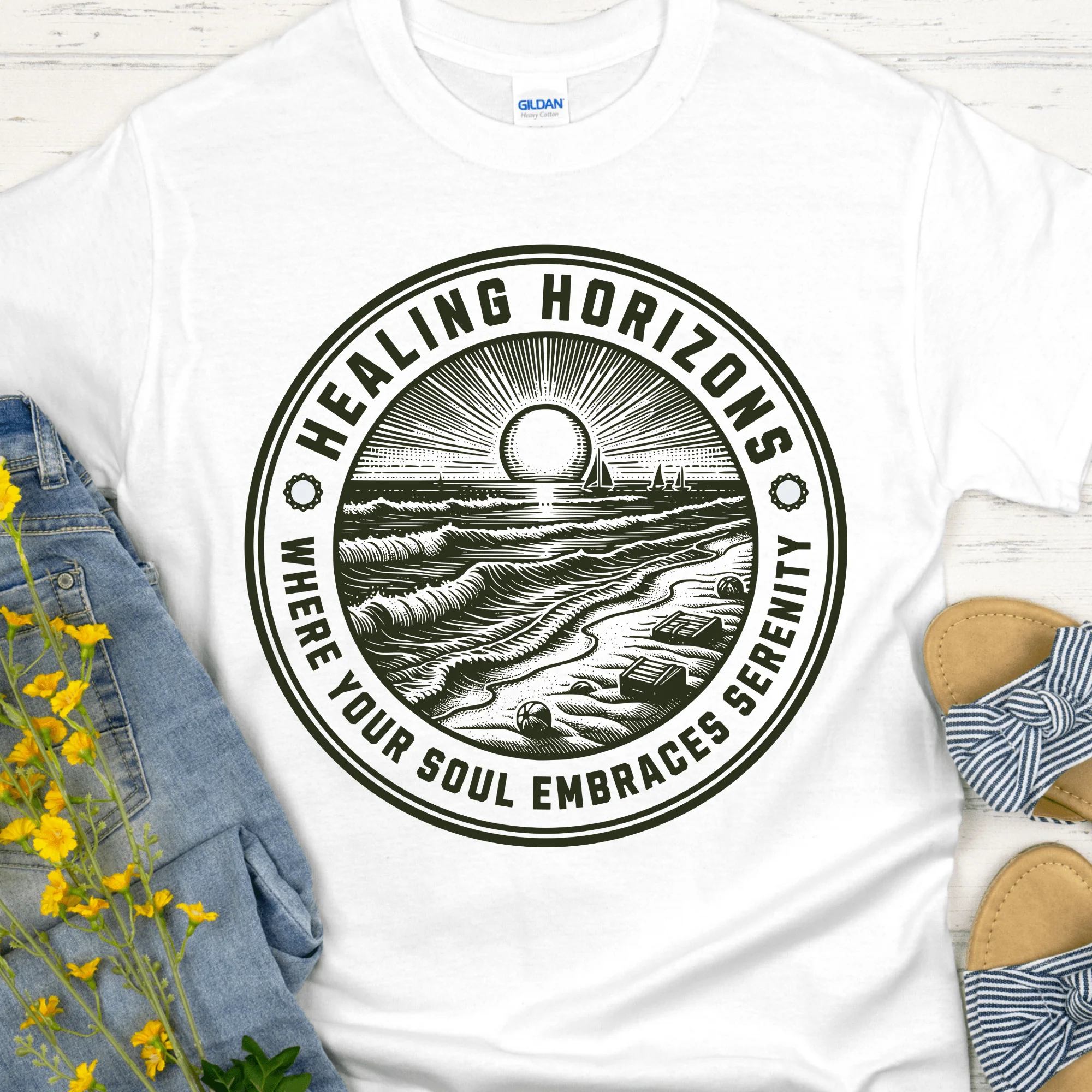 Recovery T-Shirt | Inspiring Sobriety |  Healing Horizons - Image 2