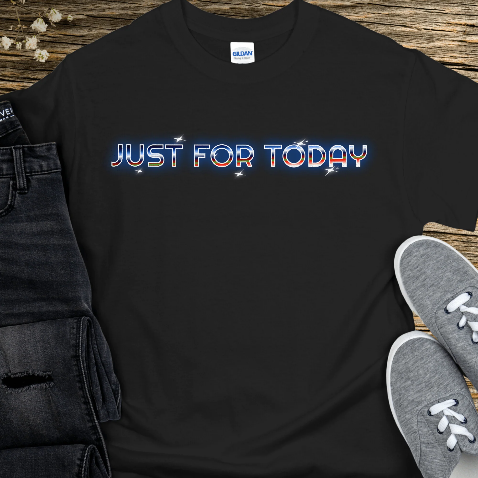 Recovery T-Shirt | Inspiring Sobriety |  Just For Today - Image 2