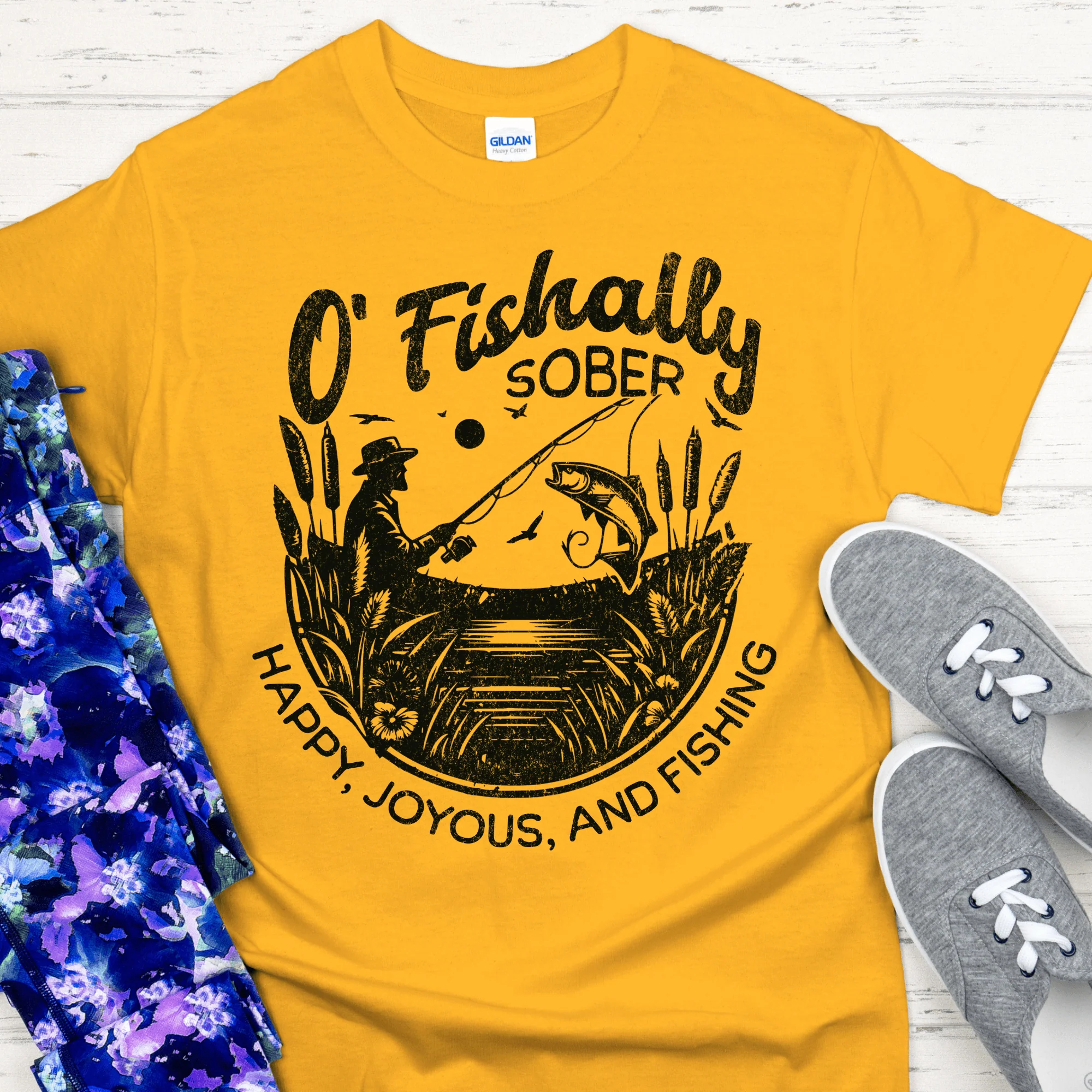 Recovery T-Shirt | Inspiring Sobriety |  O'Fishally Sober - Image 3