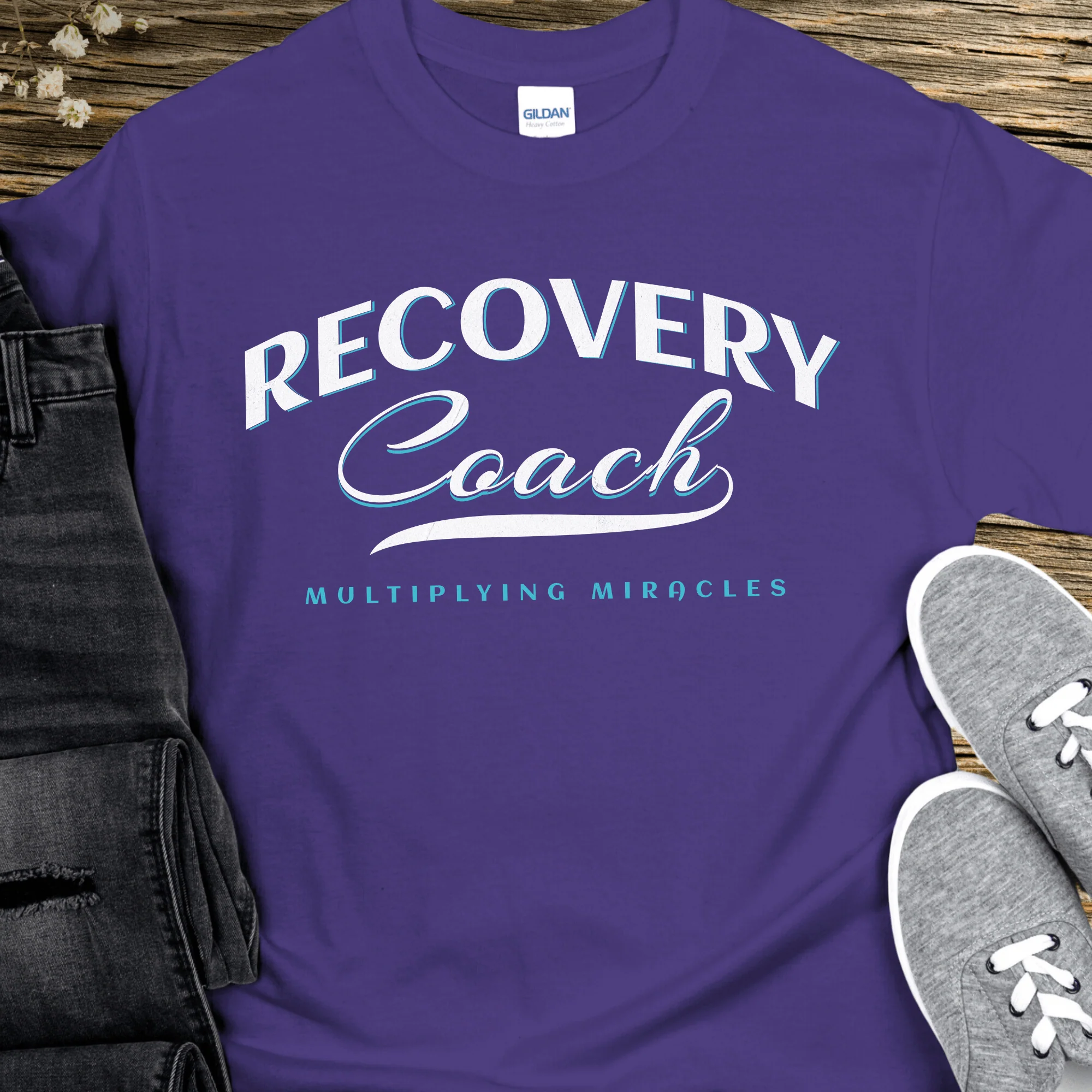 Recovery T-Shirt | Inspiring Sobriety |  Recovery Coach - Image 5