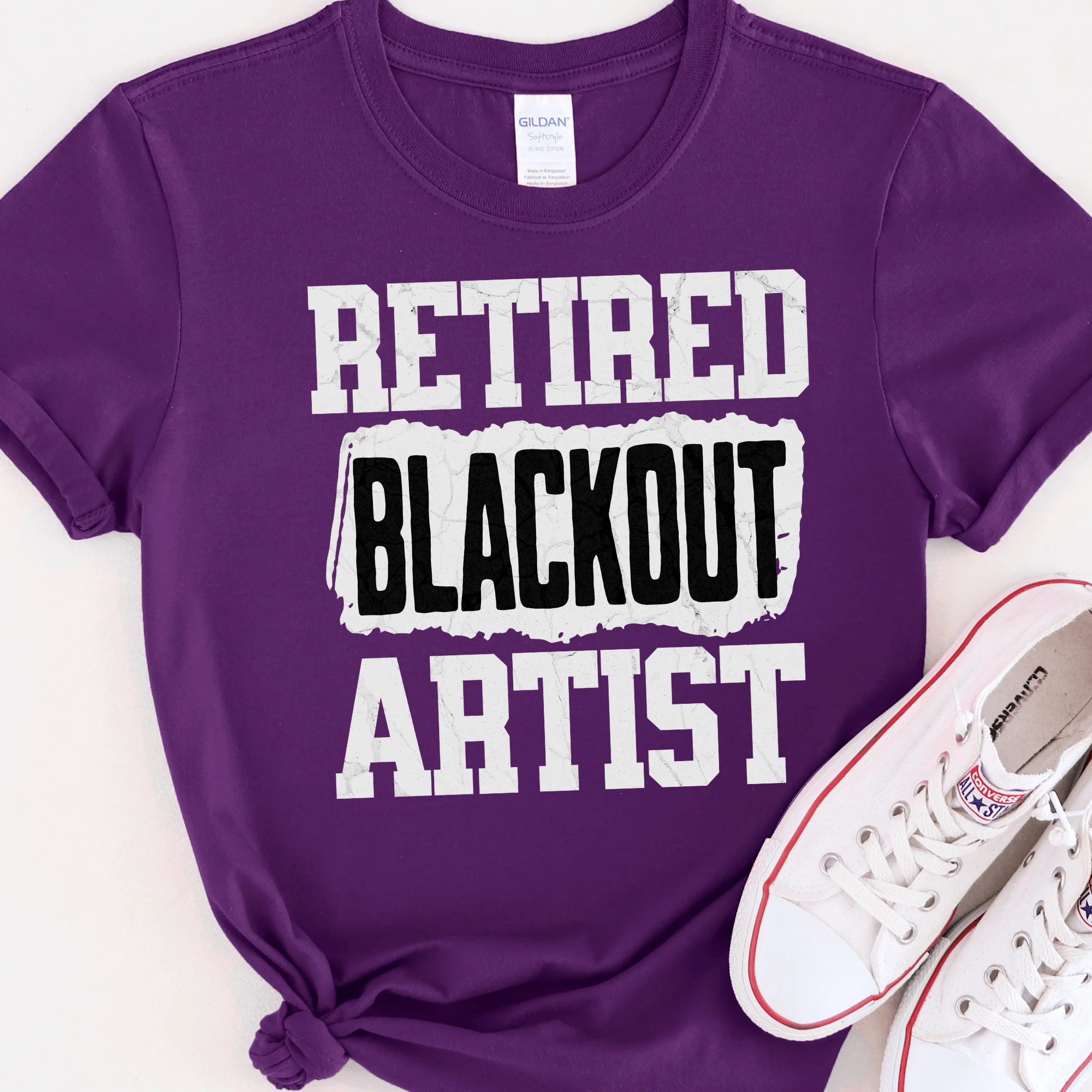 Recovery T-Shirt | Inspiring Sobriety | Retired Blackout Artist - Image 4
