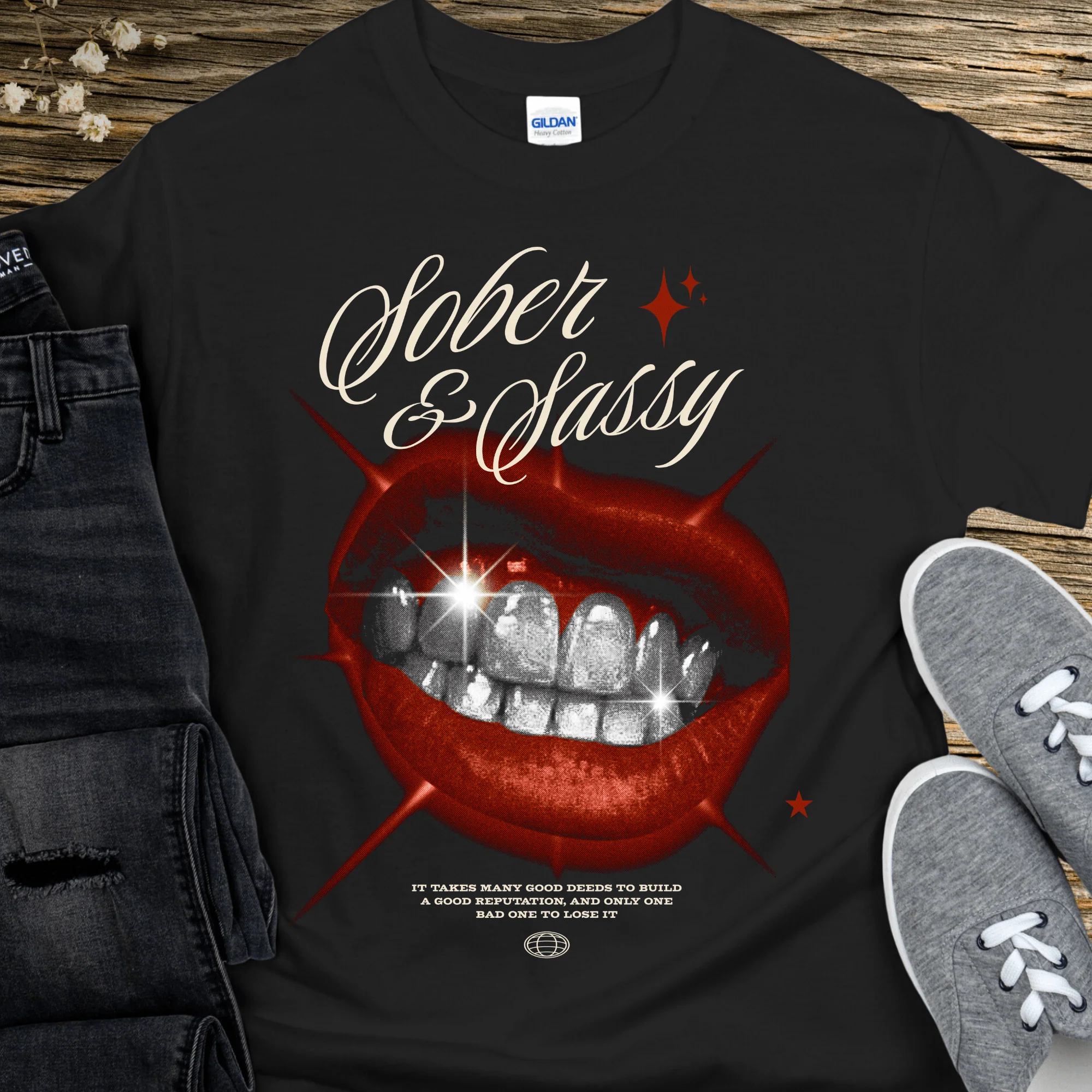 Recovery T-Shirt | Inspiring Sobriety |  Sober & Sassy - Image 3