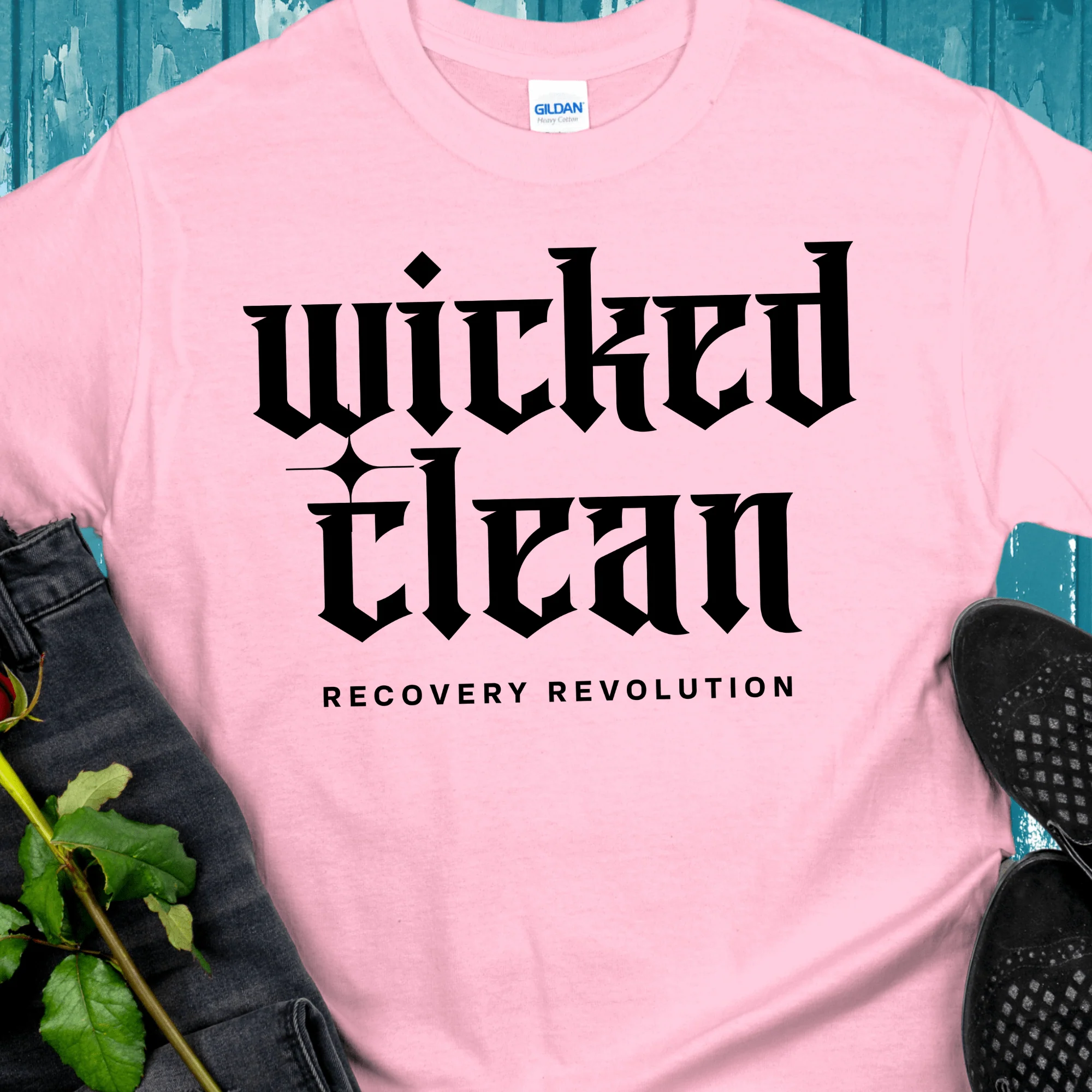 Recovery T-Shirt | Inspiring Sobriety |  Wicked Clean - Image 7