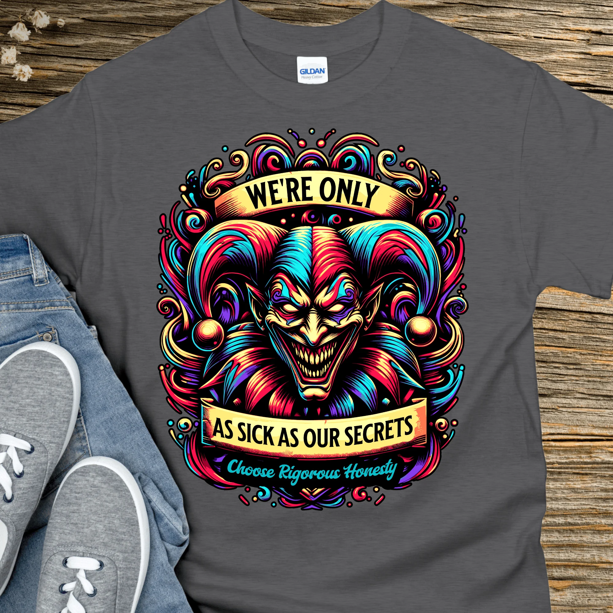 Recovery T-Shirt | Inspiring Sobriety | We're Only As Sick as Our Secrets - Image 4