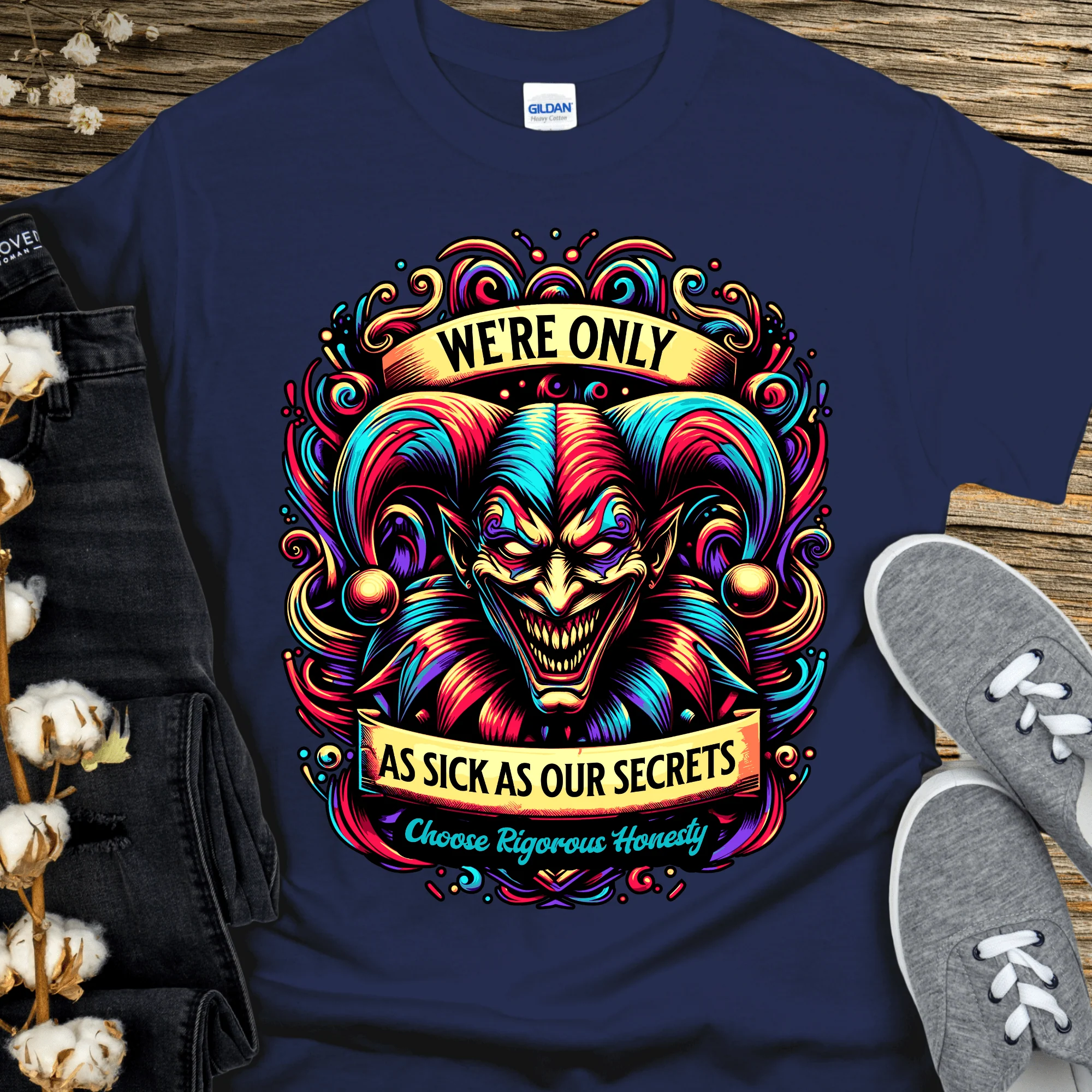 Recovery T-Shirt | Inspiring Sobriety | We're Only As Sick as Our Secrets - Image 5