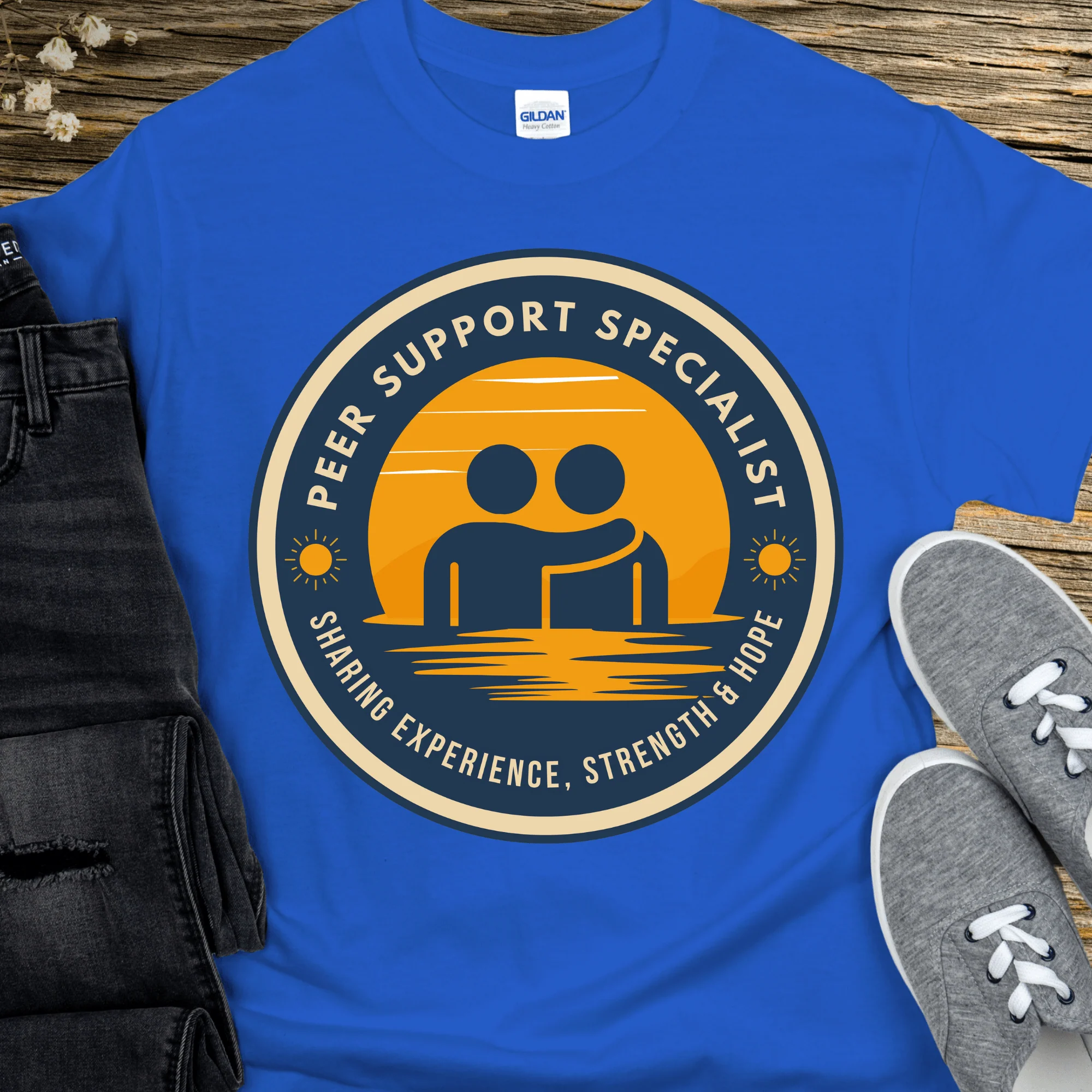 Recovery T-Shirt | Inspiring Sobriety |  Peer Support Specialist - Image 8
