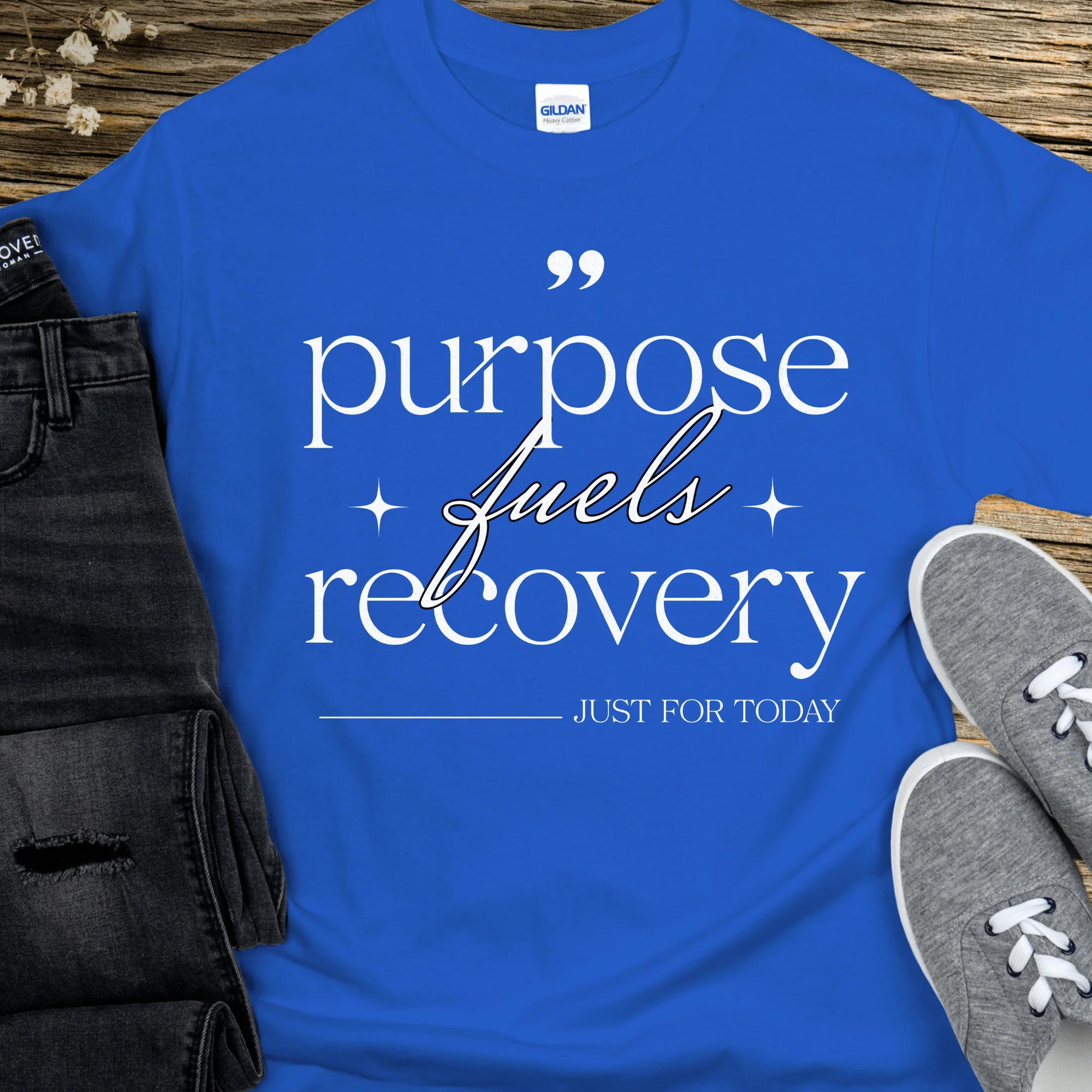 Recovery T-Shirt | Inspiring Sobriety |  Purpose Fuels Recovery - Image 3