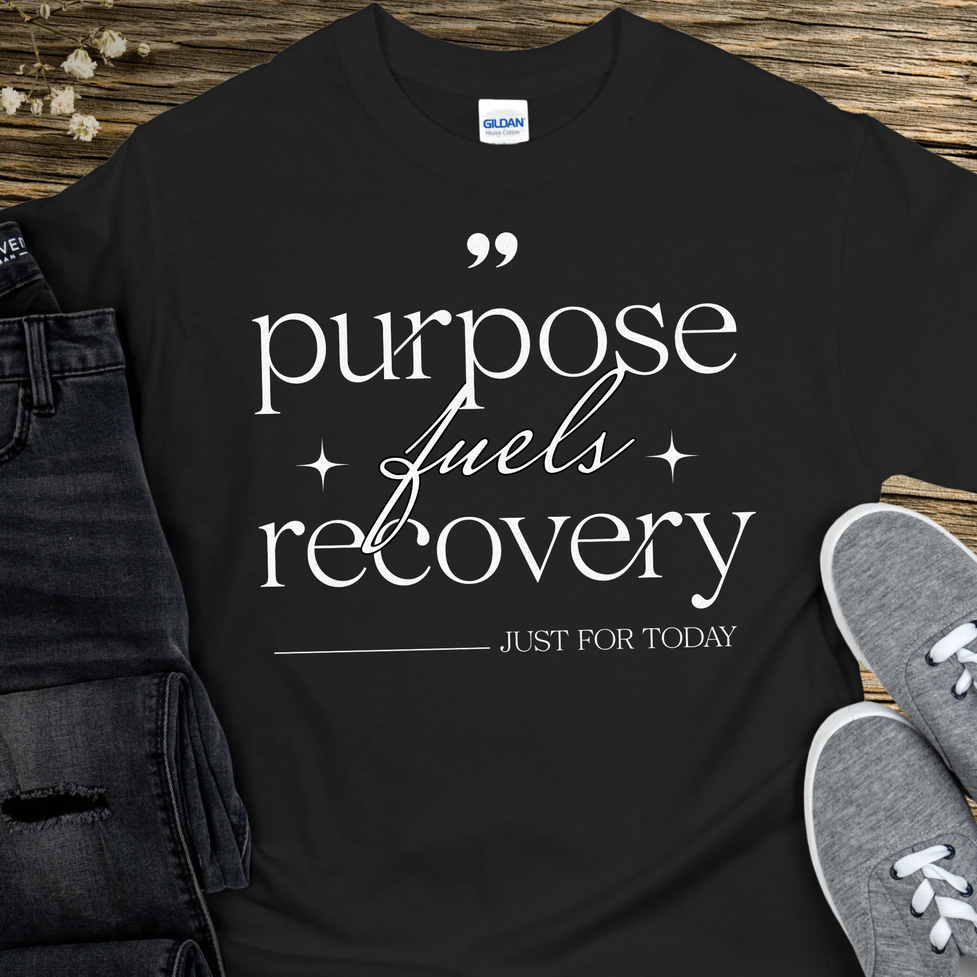 Recovery T-Shirt | Inspiring Sobriety |  Purpose Fuels Recovery - Image 4