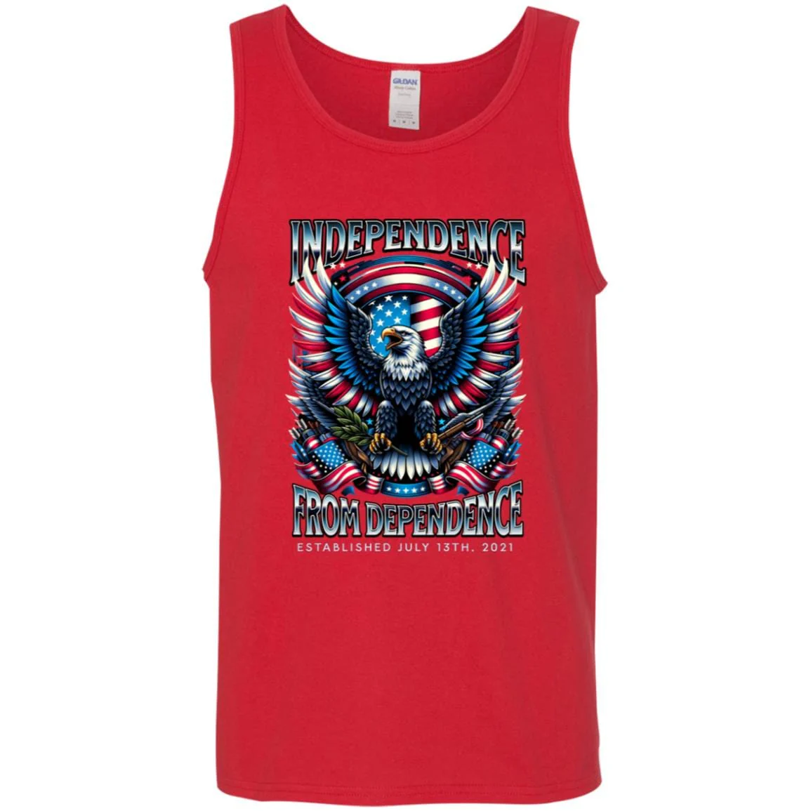 Custom Recovery Unisex Tank | Inspiring Sobriety |  Independence From Dependence - Image 2