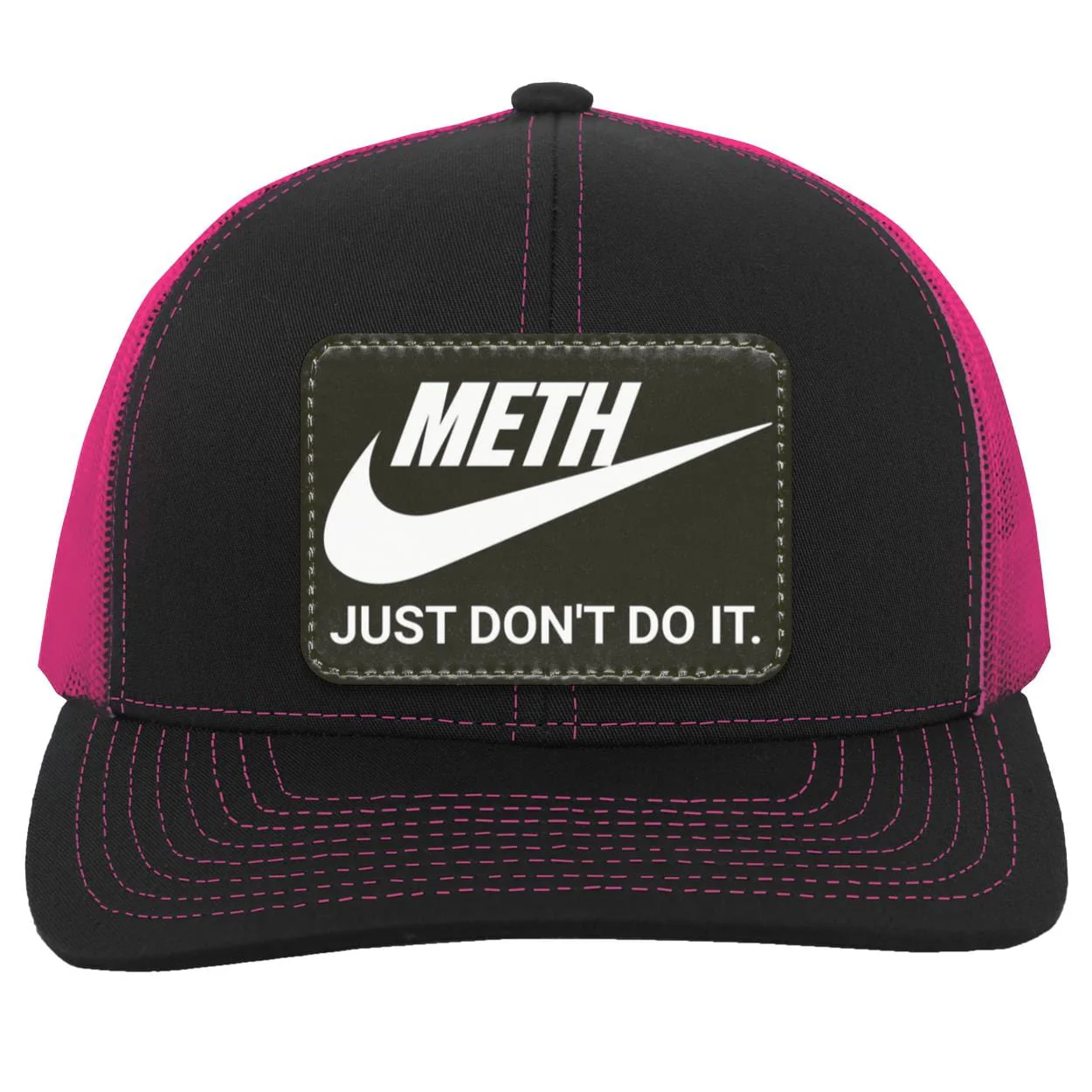 Recovery Trucker Snapback Hat | Inspiring Sobriety | Meth Just Don't Do It - Image 17