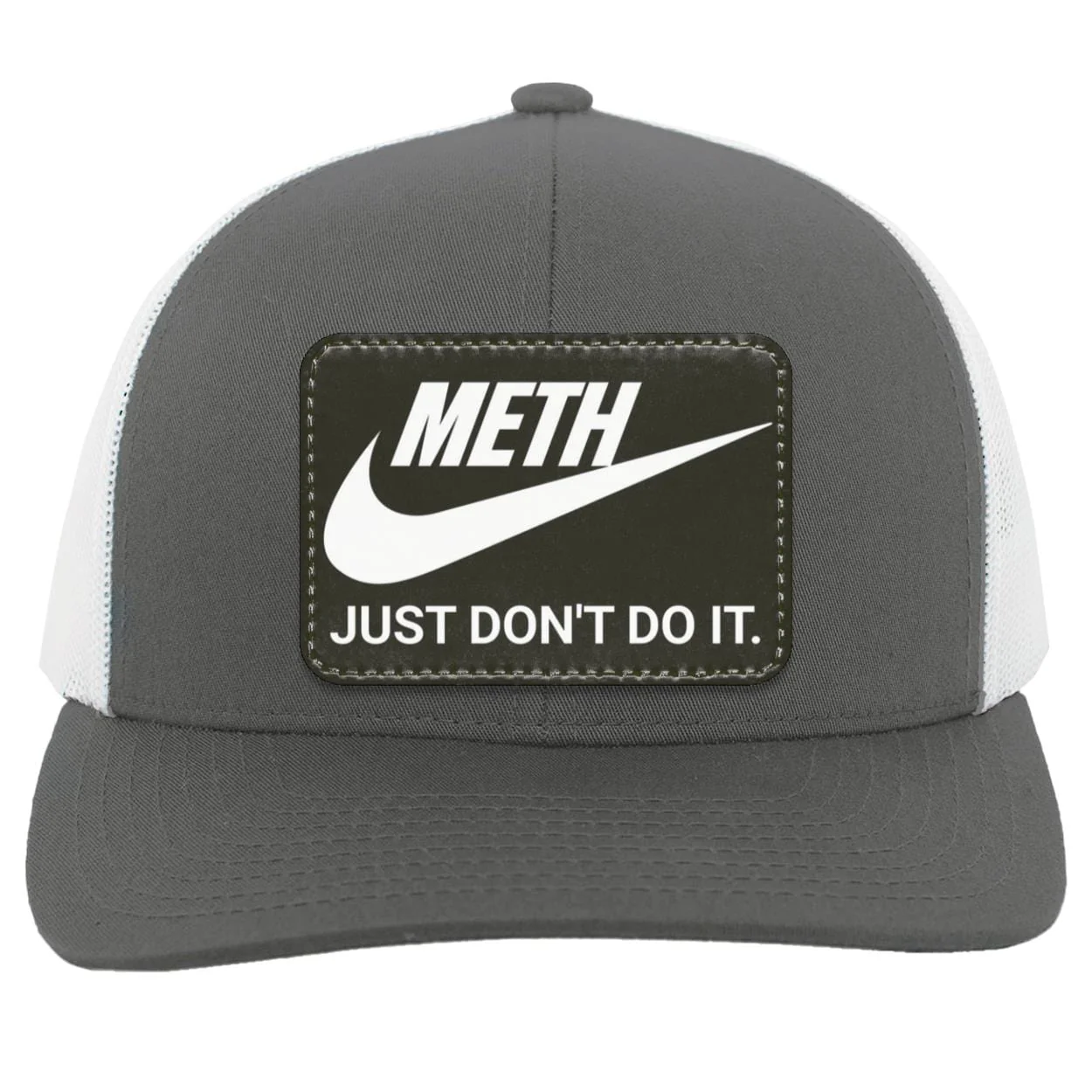 Recovery Trucker Snapback Hat | Inspiring Sobriety | Meth Just Don't Do It - Image 18