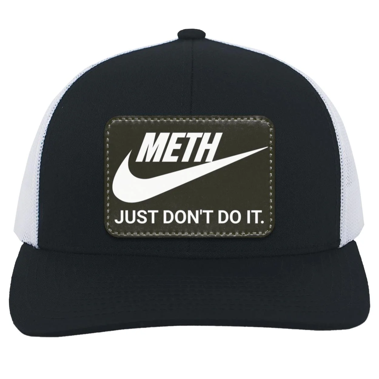 Recovery Trucker Snapback Hat | Inspiring Sobriety | Meth Just Don't Do It - Image 5